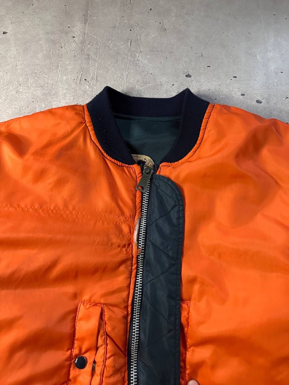 Other Vintage Wilker Industries MA-1 Bomber Jacket USA Patch Y2K Size US XL / EU 56 / 4 - 18 Thumbnail