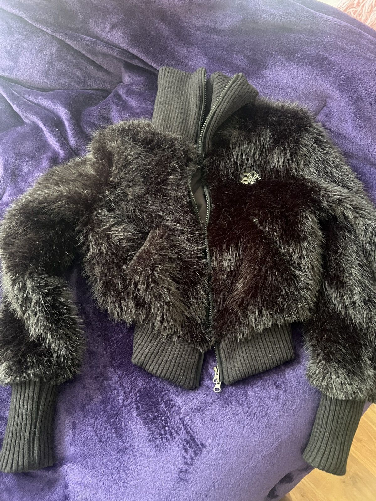 Japanese Brand Faux Fur Bomber Jacket Size S / US 4 / IT 40 - 1 Thumbnail