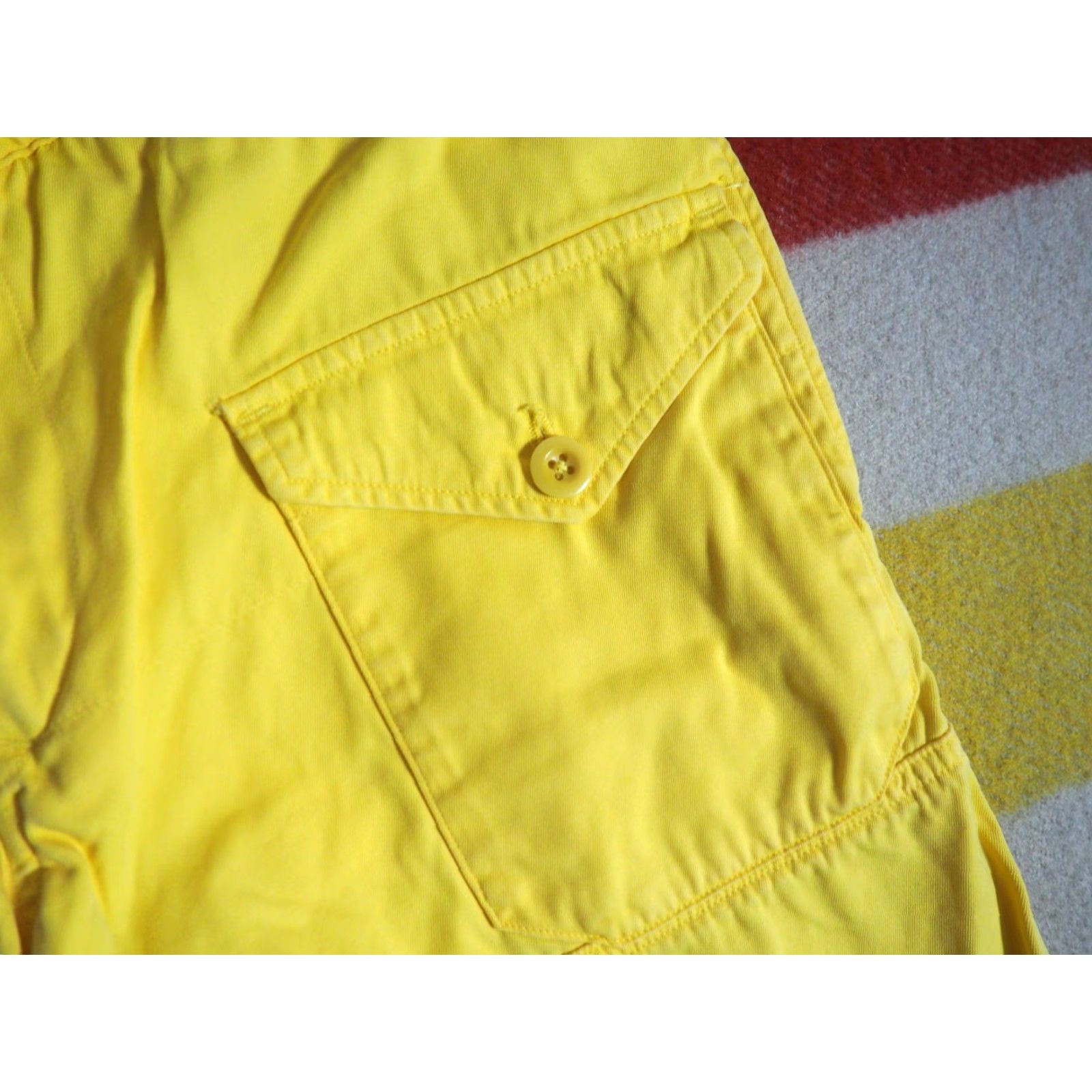 Polo Ralph Lauren VTG Polo Ralph Lauren Sport Shorts Yellow Cotton 34W 8 Womens 2000s Casual Size 30" / US 8 / IT 44 - 5 Thumbnail