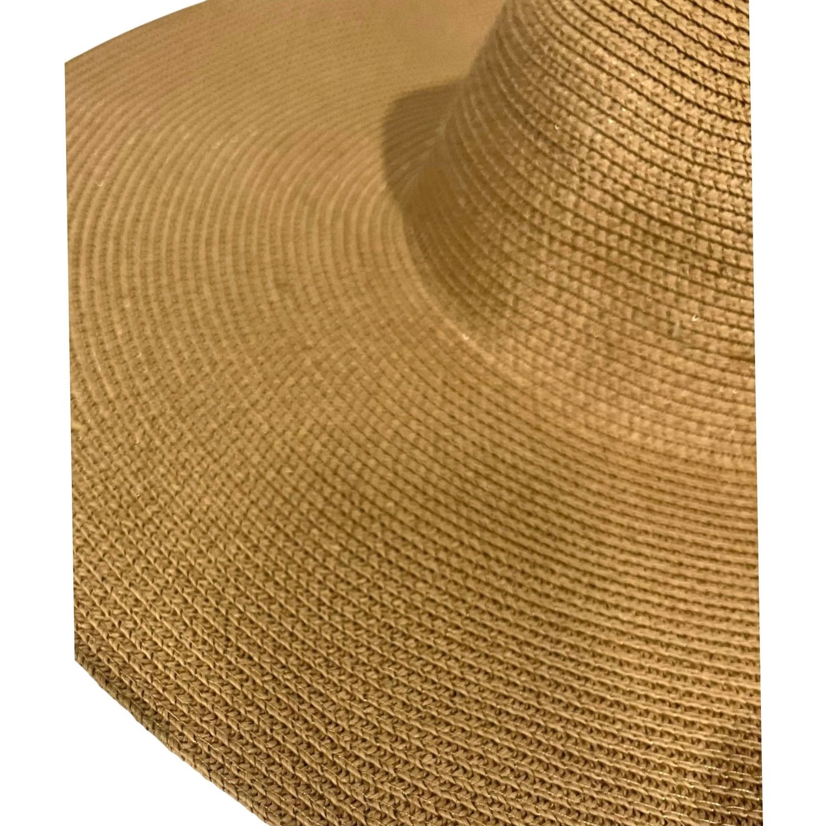 Vintage BARRIÈRE Sun Hat LE CARL GUSTAF St BARTH Floppy Straw Extra-Wide Brim Tan Sun Hat Women One Size Tan Size ONE SIZE - 7 Thumbnail