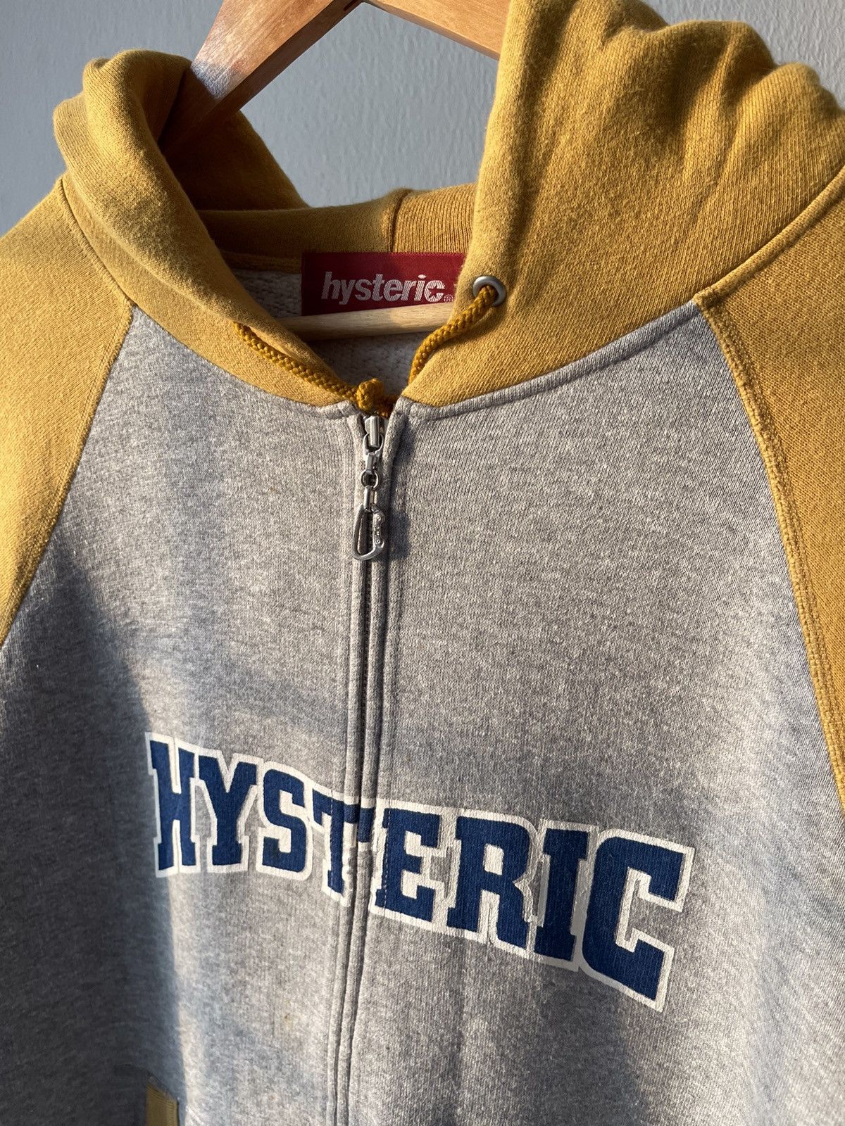 90s Hysteric Glamour Spellout Zip Hoodie