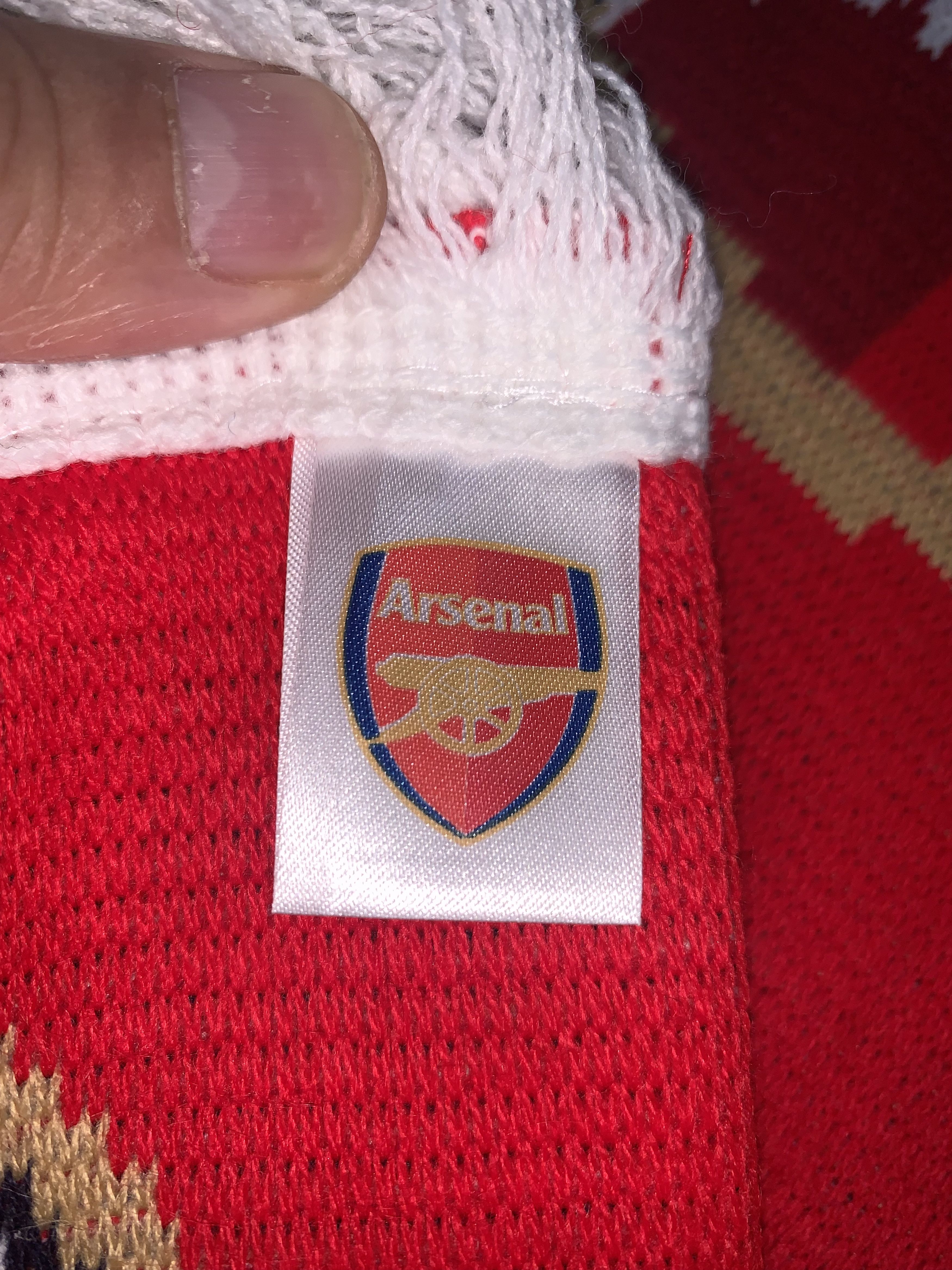 Vintage Arsenal Football Club Scarf / Muffler Size ONE SIZE - 3 Thumbnail