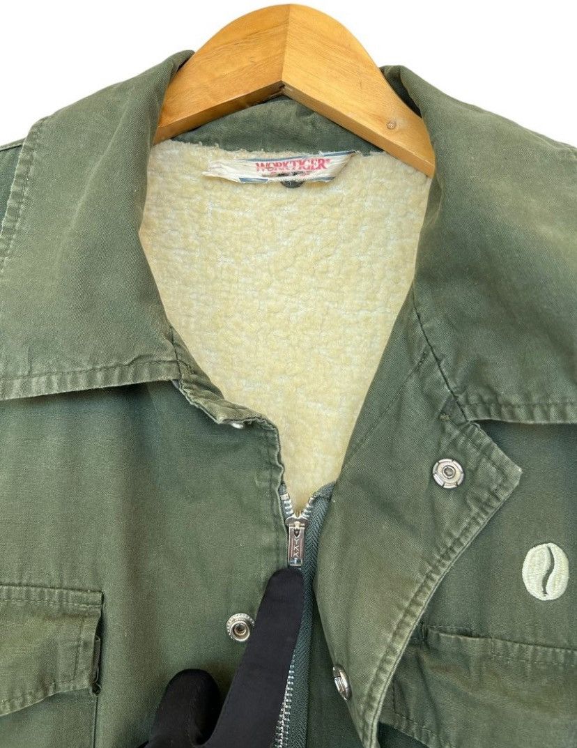 Vintage Vintage 80s M 65 Military Field Jacket Fleece Green Size US L / EU 52-54 / 3 - 15 Thumbnail
