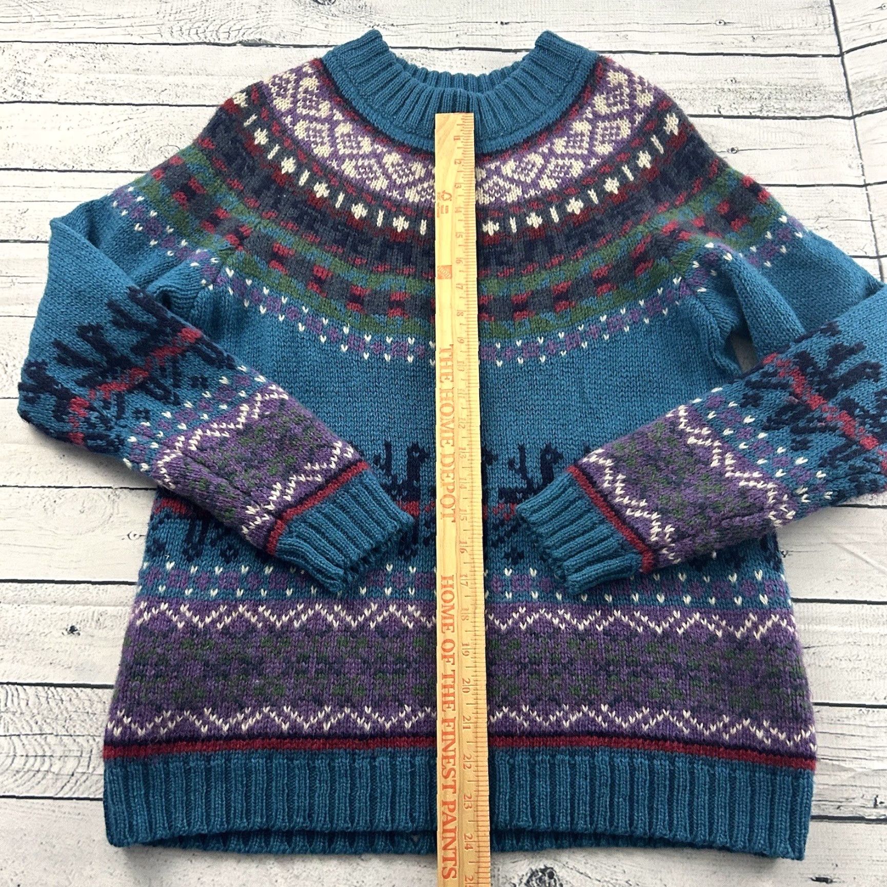 Vintage VINTAGE Woolrich Pullover Sweater Wool Blue Women's Large Woolrich Pullover Sweater Blue Women L Size L / US 10 / IT 46 - 3 Thumbnail