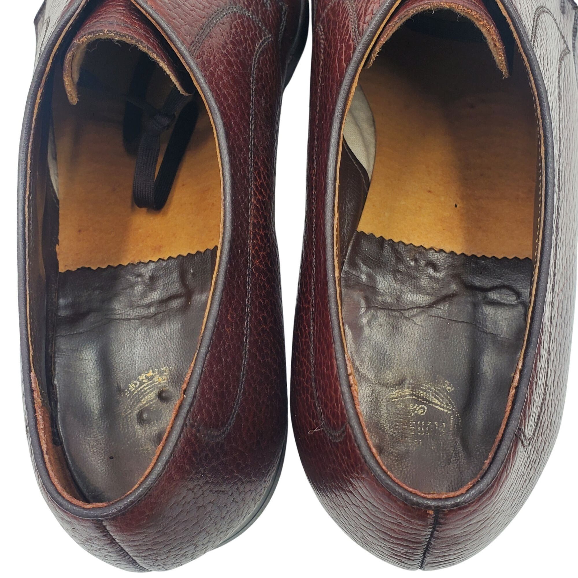 Florsheim Vintage The Florsheim Men's size 9.5 Brown Leather Lace Up O Size US 9.5 / EU 42-43 - 10 Thumbnail