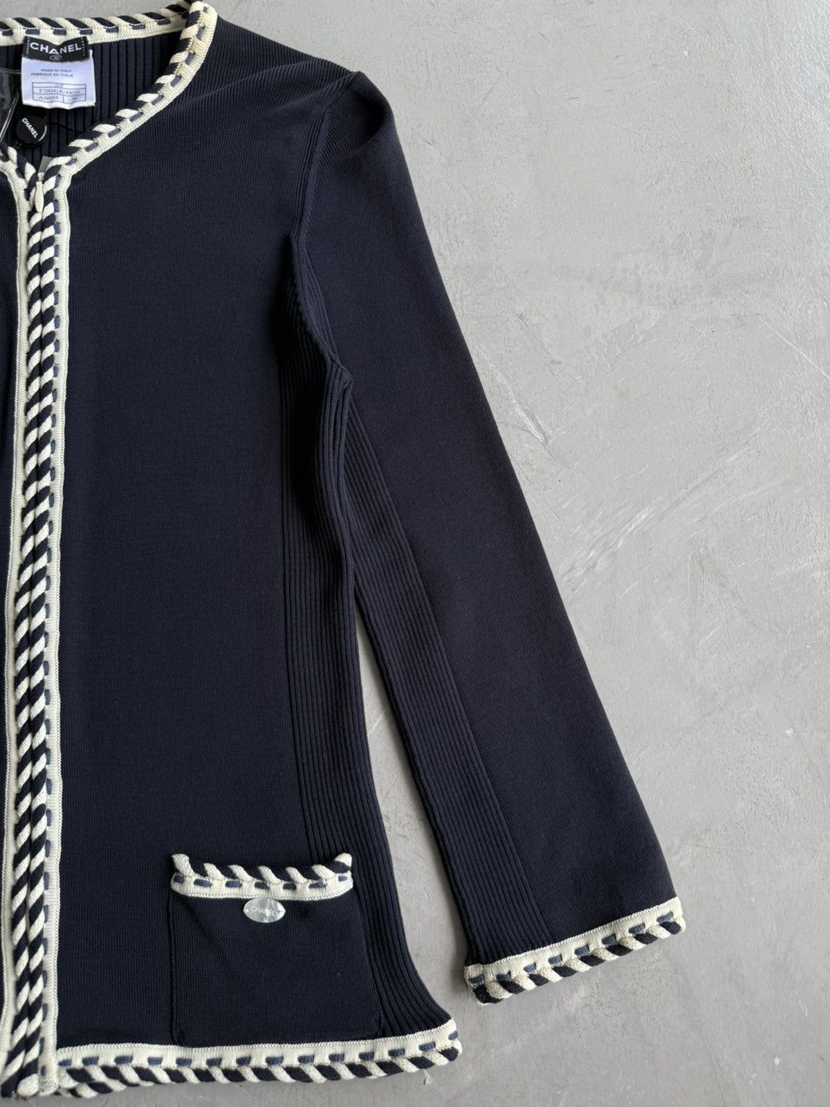 Chanel Chanel - Knit Zip Up Jacket Size XS / US 0-2 / IT 36-38 - 2 Thumbnail