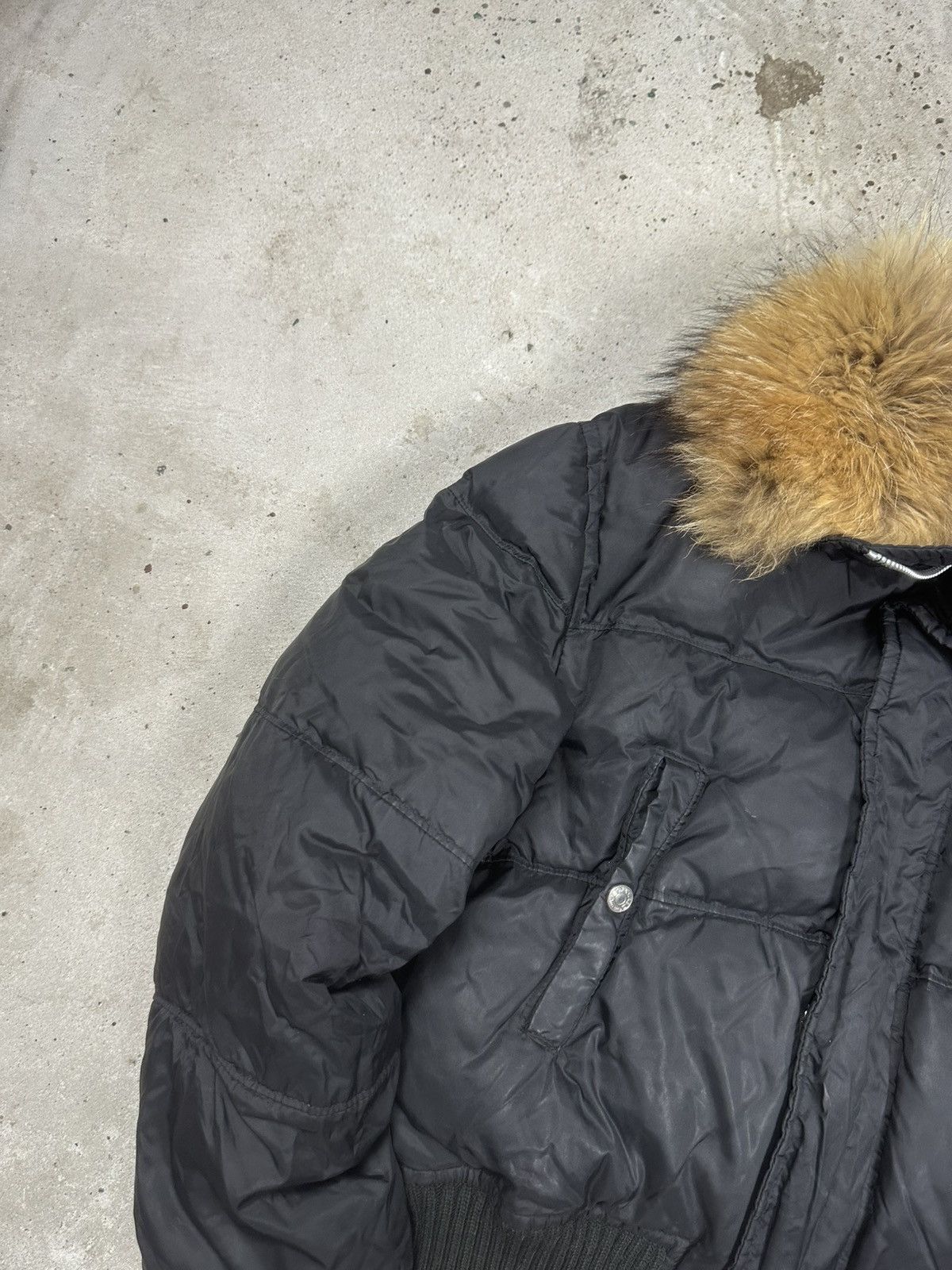 Dsquared2 2000s Dsquared2 Racoon Fur Down Puffer Bomber Jacket Crop Size M / US 6-8 / IT 42-44 - 8 Thumbnail