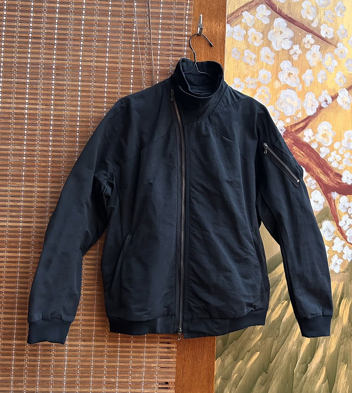 Pre-owned Julius Ss17 “knives” Ma-1 Bomber Jacket Size 2 (577blm1)