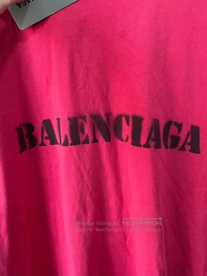 Balenciaga Balenciaga Spray Paint Logo Short Sleeve Size US M / EU 48-50 / 2 - 7 Thumbnail