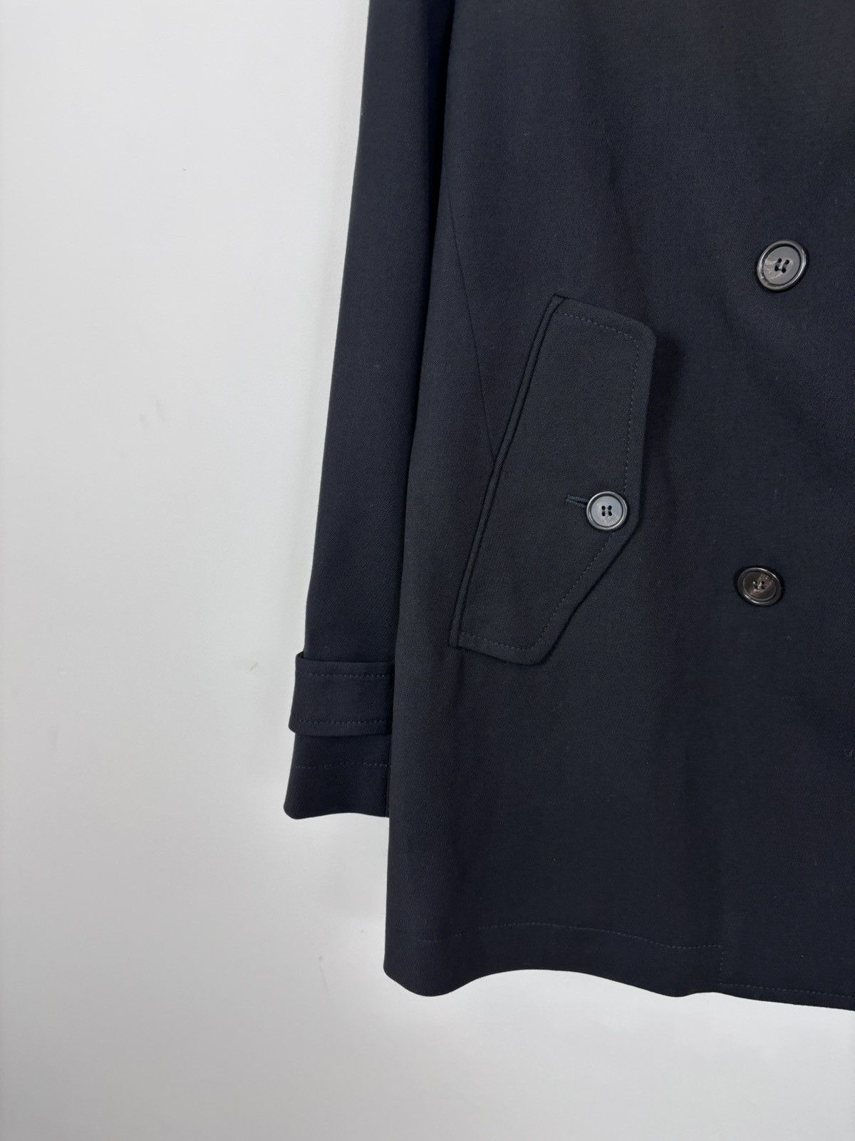 Arket Arket Women’s Black Wool Twill Double Breasted Peacoat Coat Size M / US 6-8 / IT 42-44 - 5 Thumbnail