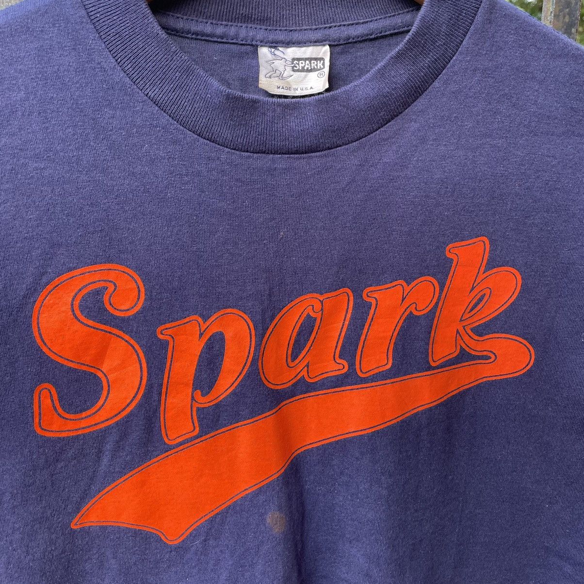 Other 🔥Vintage 90s SPARK Big Logo Spellout Skateboard Tee Size US M / EU 48-50 / 2 - 5 Thumbnail