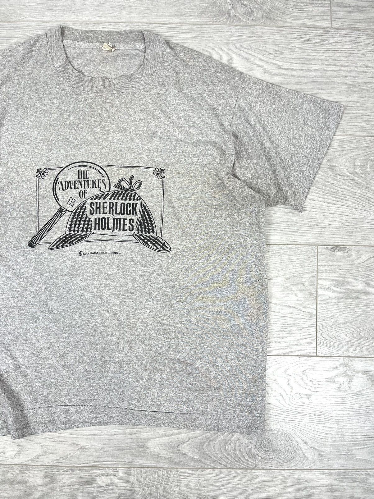 Vintage The Adventures Of Sherlock Holmes Vintage 90s T Shirt Size US L / EU 52-54 / 3 - 2 Thumbnail