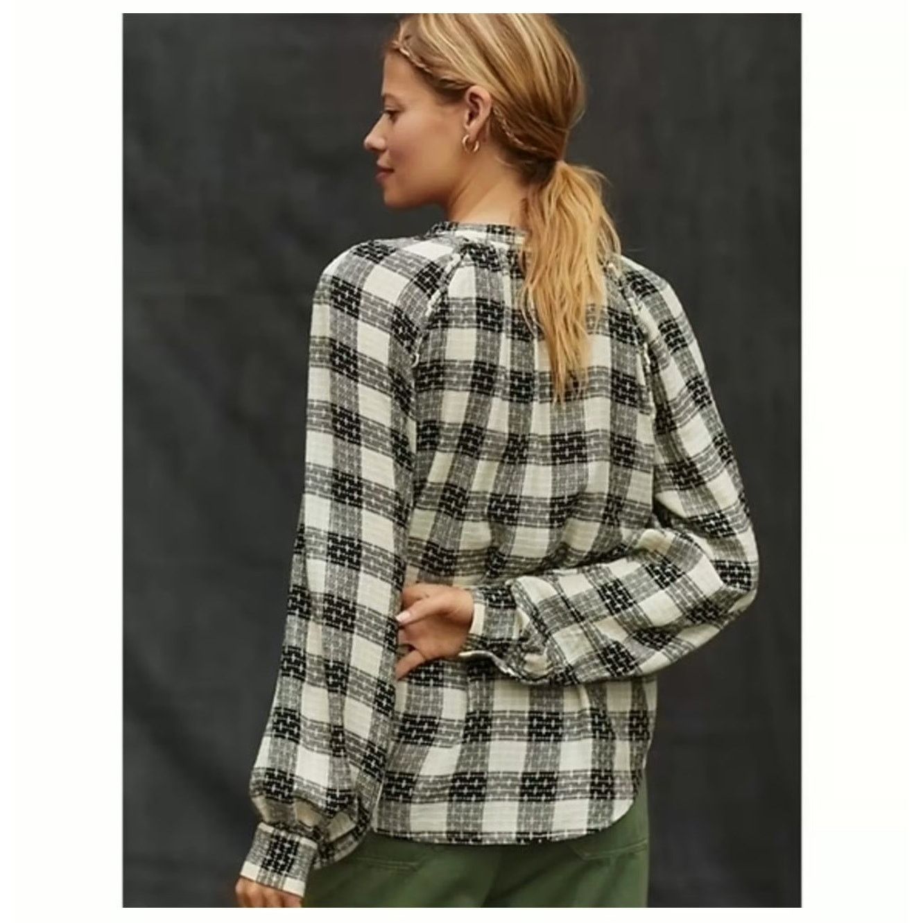 Anthropologie Anthropologie Pilcro Womens Size XS Plaid Buttondown Blouse Size XS / US 0-2 / IT 36-38 - 9 Thumbnail