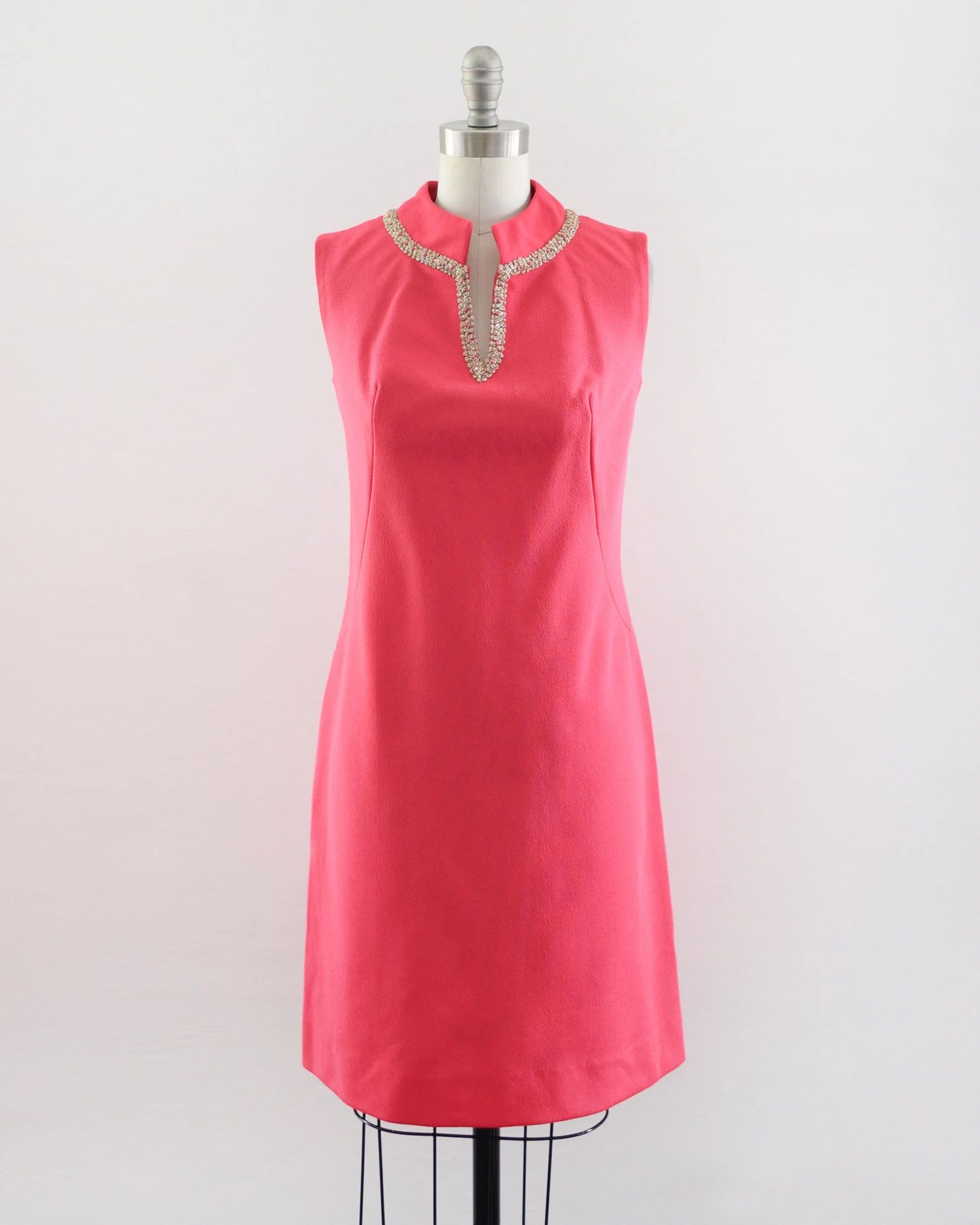 Other Vintage 1960s Fuchsia Pink Scooter Dress Size S / US 4 / IT 40 - 1 Thumbnail