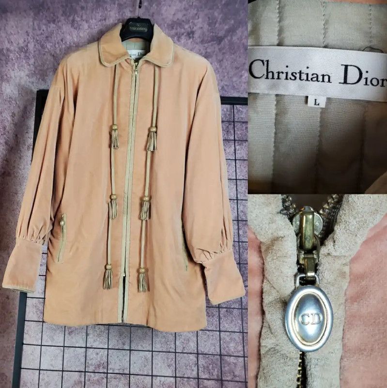 Dior Orange Cotton Long Jacket for Women 0089
