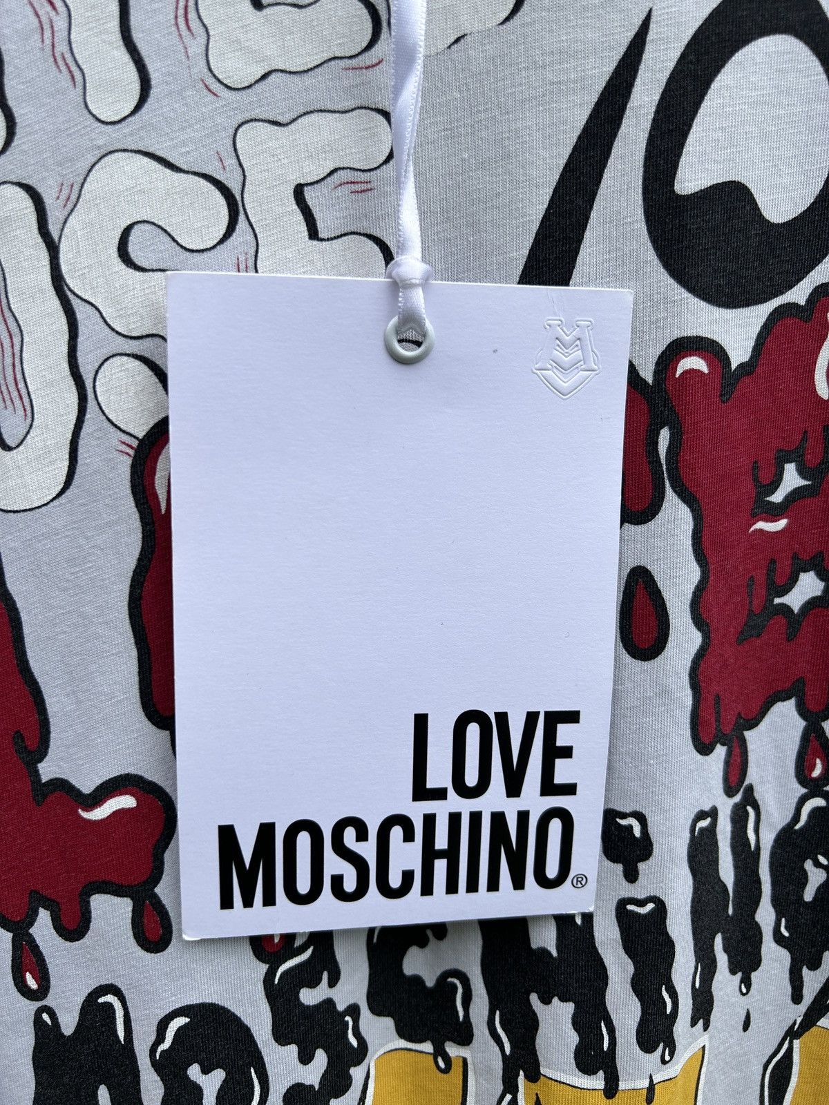 Love Moschino BNWT Love Moschino AOP Multicolor Grafitti Print T-Shirt Size L / US 10 / IT 46 - 5 Thumbnail