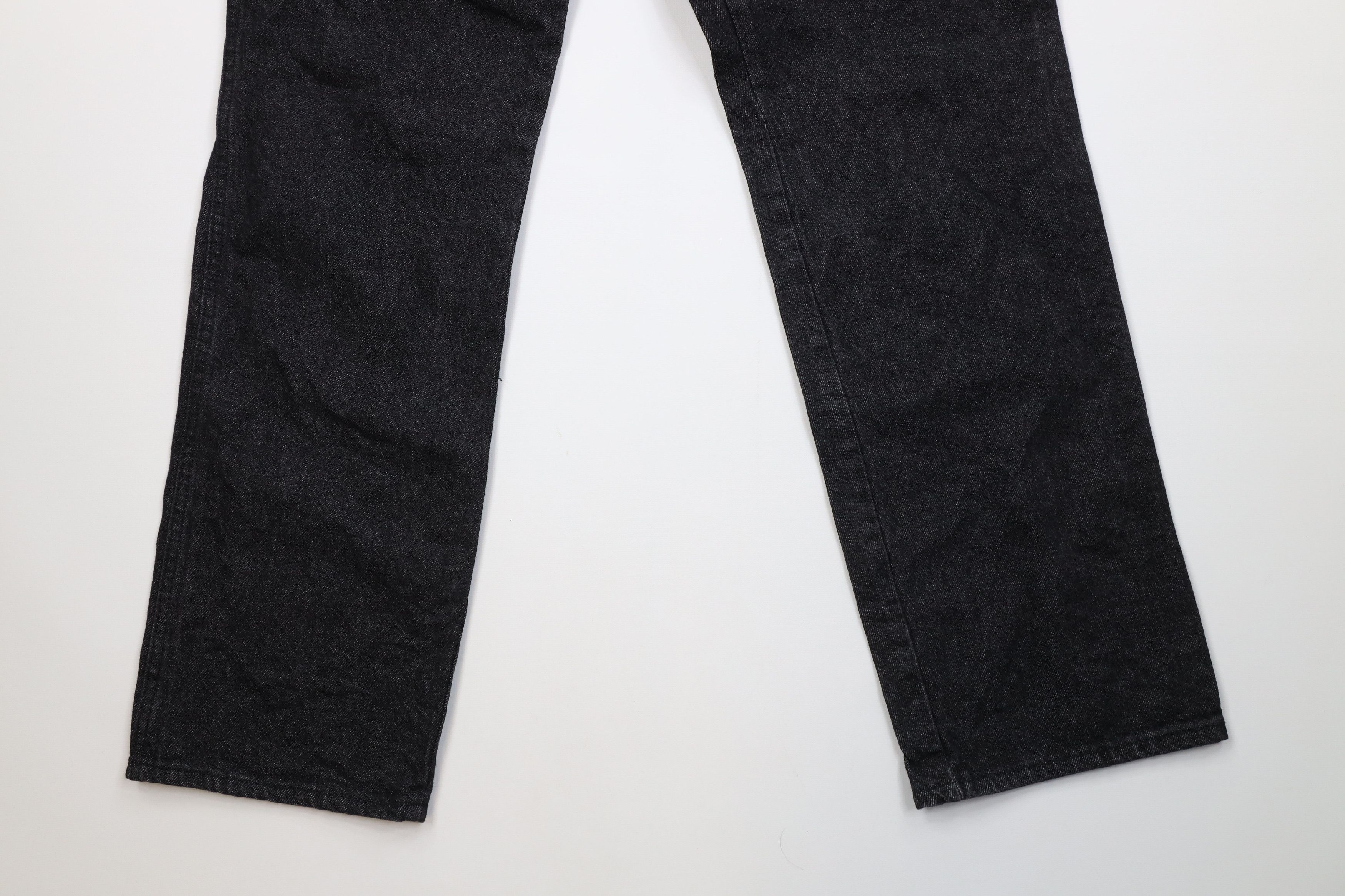 Dickies Vintage 70s Dickies Wide Leg Denim Jeans Black Cotton Size US 38 / EU 54 - 4 Thumbnail