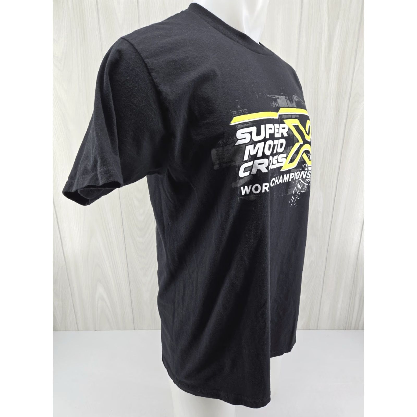 Vintage Monster Jam Super Moto Cross T-Shirt Black Size LARGE Size US L / EU 52-54 / 3 - 6 Thumbnail