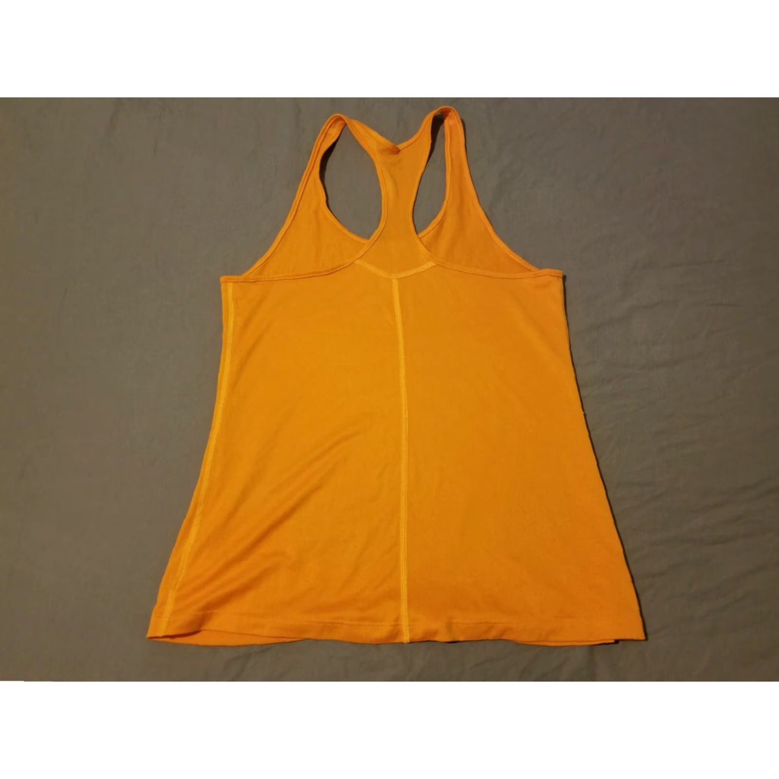 Nike Womens Nike Tank Shirt M Medium Orange Athletic Gym Workout Size M / US 6-8 / IT 42-44 - 5 Thumbnail