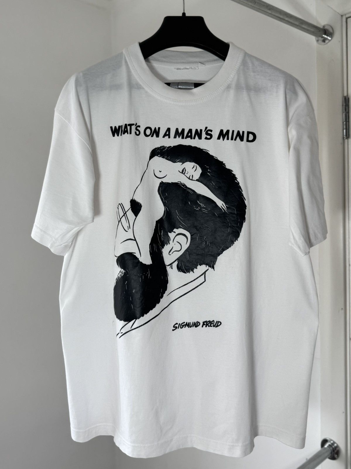 Band Tees Vintage 90s Simgund Freud Whats On A Man’s Mind Art Tee L Size US L / EU 52-54 / 3 - 2 Thumbnail