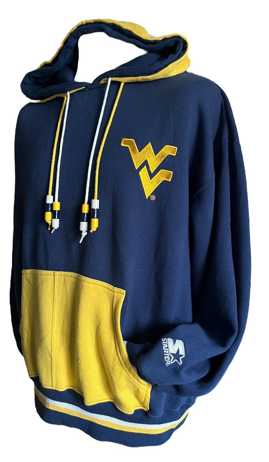 NCAA × Starter × Vintage 1990’s NCAA West Virginia Mountaineers Starter hoodie size L Size US L / EU 52-54 / 3 - 5 Thumbnail