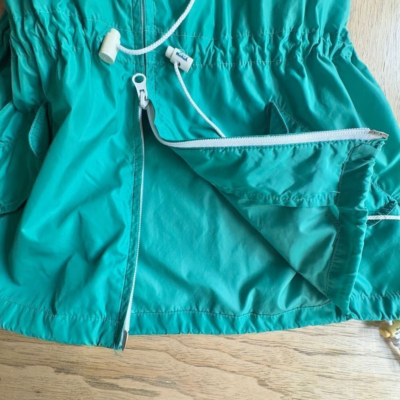 Woolrich Woolen Mills WOOLRICH Vintage Jade Green Lightweight Hooded Jacket SM-MED Size S / US 4 / IT 40 - 21 Thumbnail