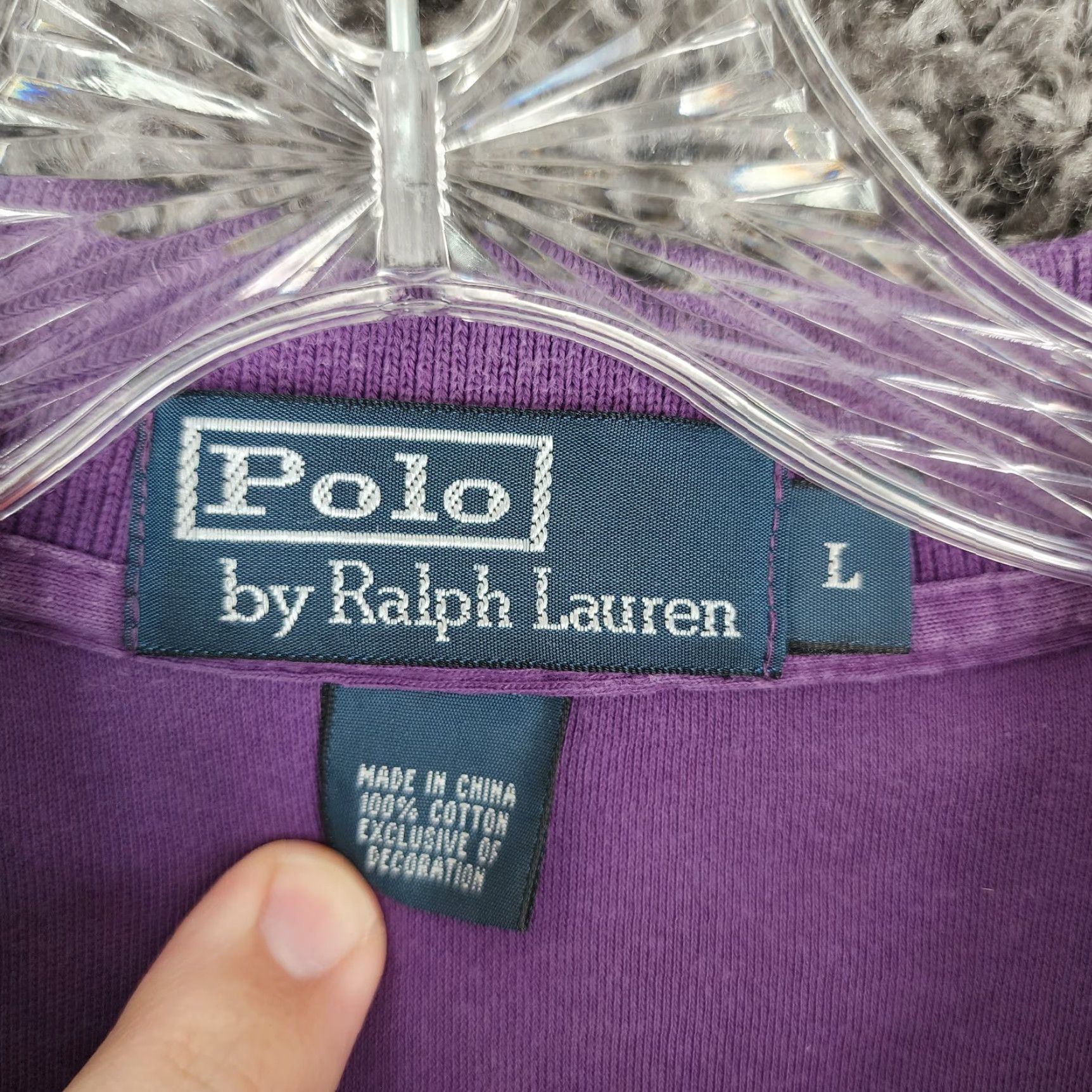 Polo Ralph Lauren Polo Ralph Lauren Shirt Mens L Purple 100% Cotton Short Sleeve Size US L / EU 52-54 / 3 - 4 Thumbnail