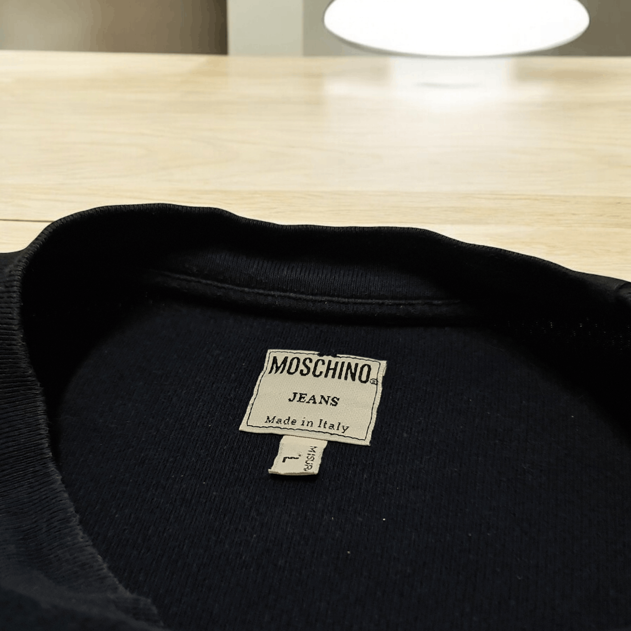 Moschino 90s Vintage Moschino Longsleeve Sweatshirt Size US L / EU 52-54 / 3 - 2 Thumbnail