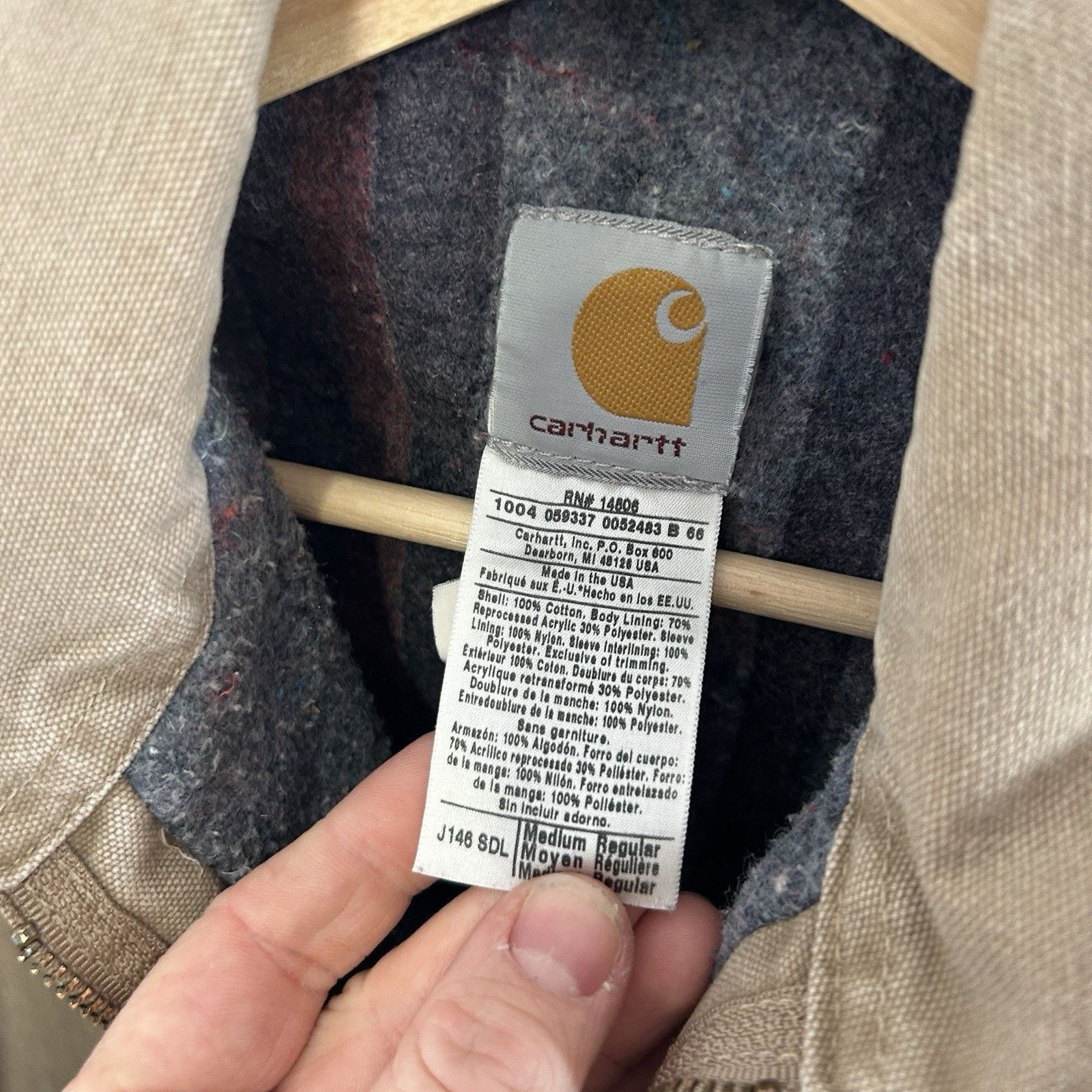 Carhartt Vintage Carhartt Blanketed Detroit Jacket “Saddle” J146 SDL Size US M / EU 48-50 / 2 - 11 Thumbnail