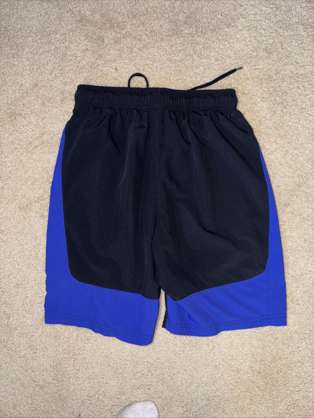 Nike Nike Dri-Fit Mens Small Black Blue Training Shorts Size US 30 / EU 46 - 2 Thumbnail