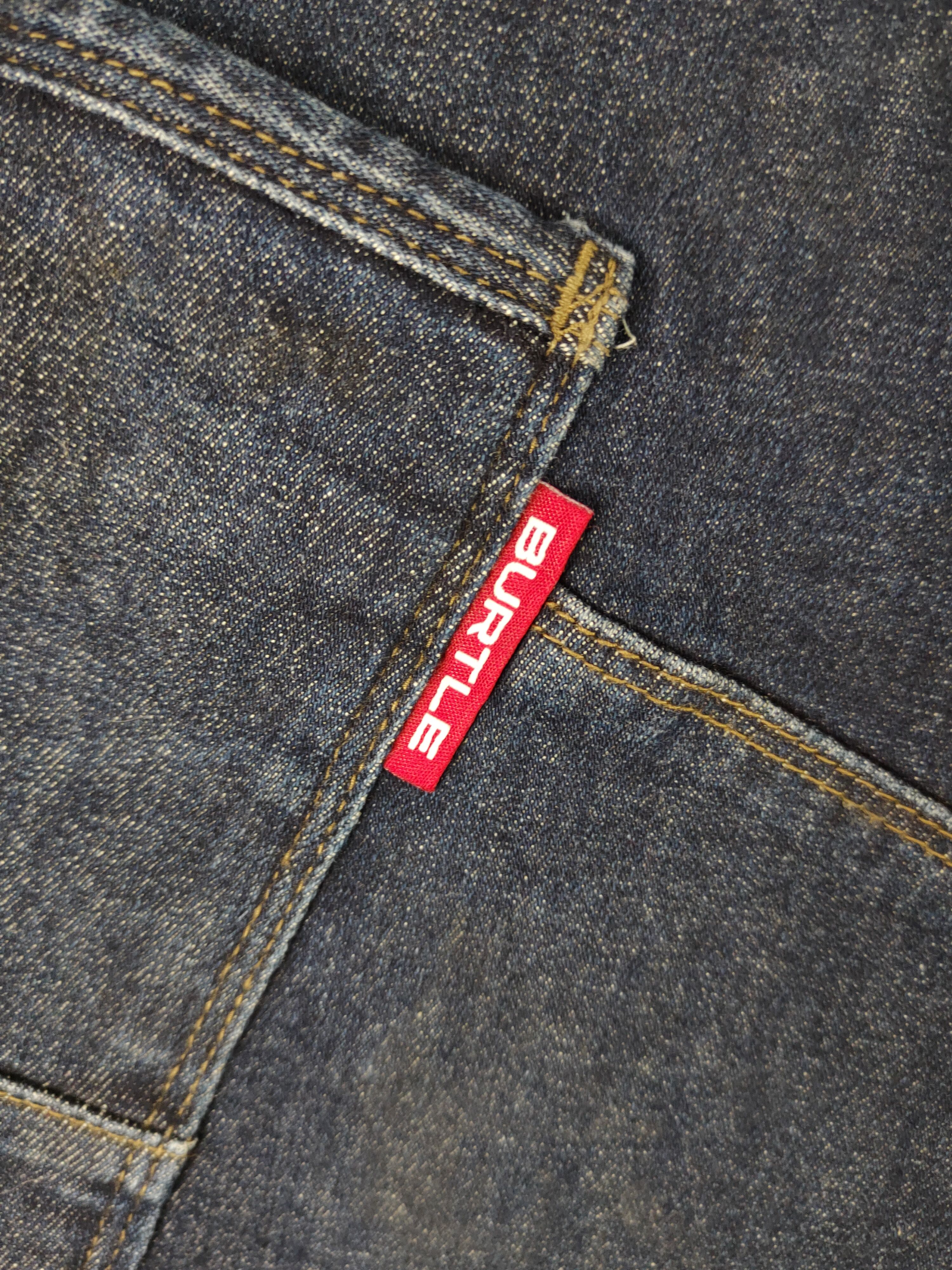 Japanese Brand DL Burtle Dark Blue Distressed Ripped Jeans #2349 Size US 30 / EU 46 - 3 Thumbnail