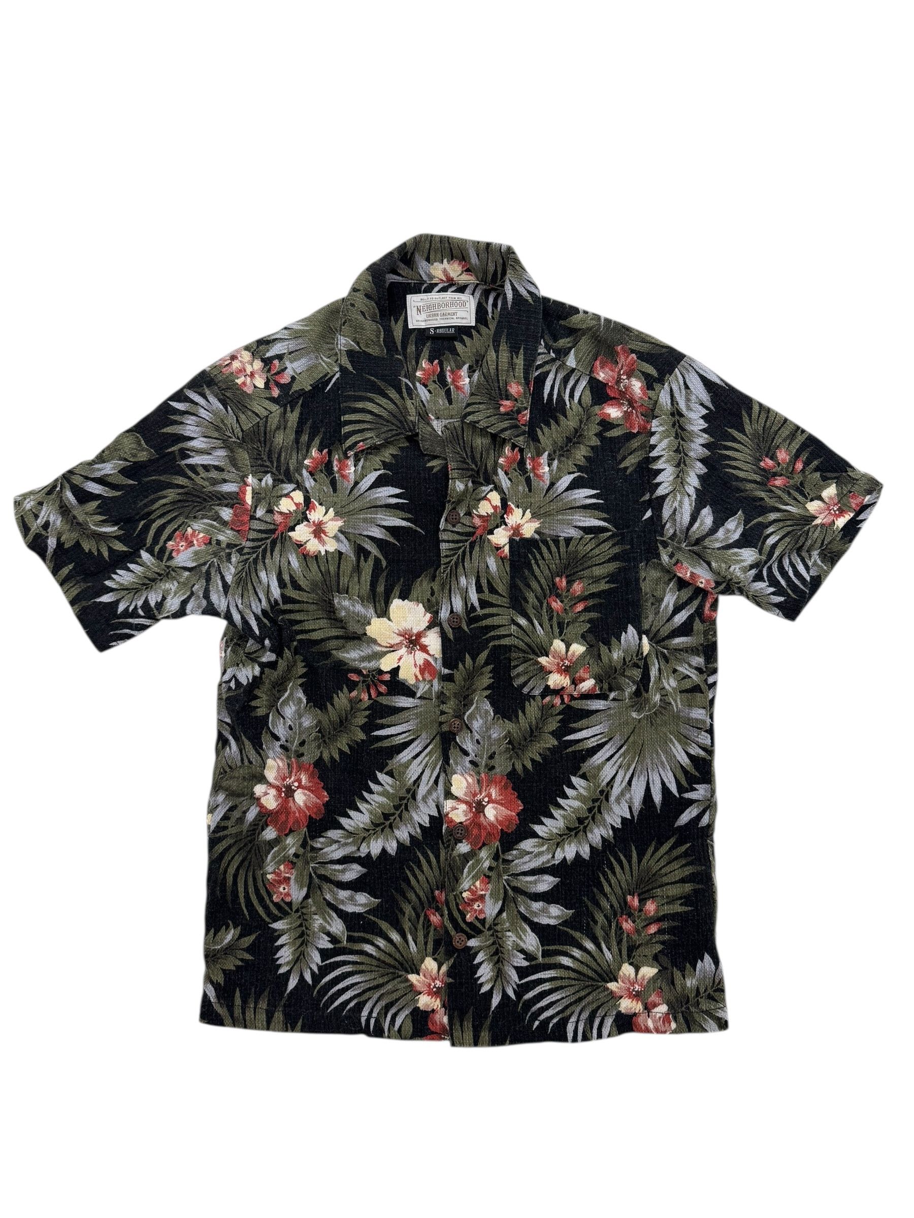 Neighborhood Japan Green Floral Aloha Button Up Shirt