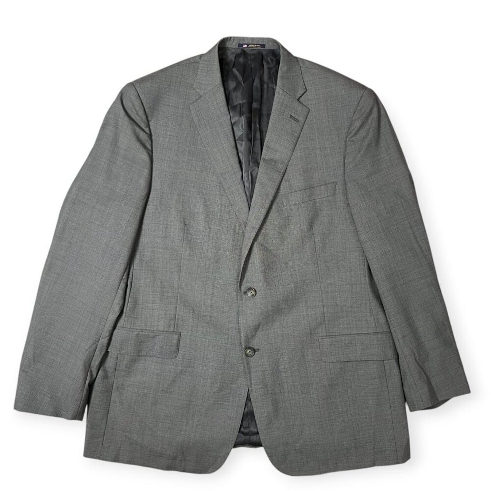 Hart Schaffner Marx Hart Schaffner Marx Wool Blazer 48L Gray Suit Jacket Dillard Size 48L - 1 Thumbnail
