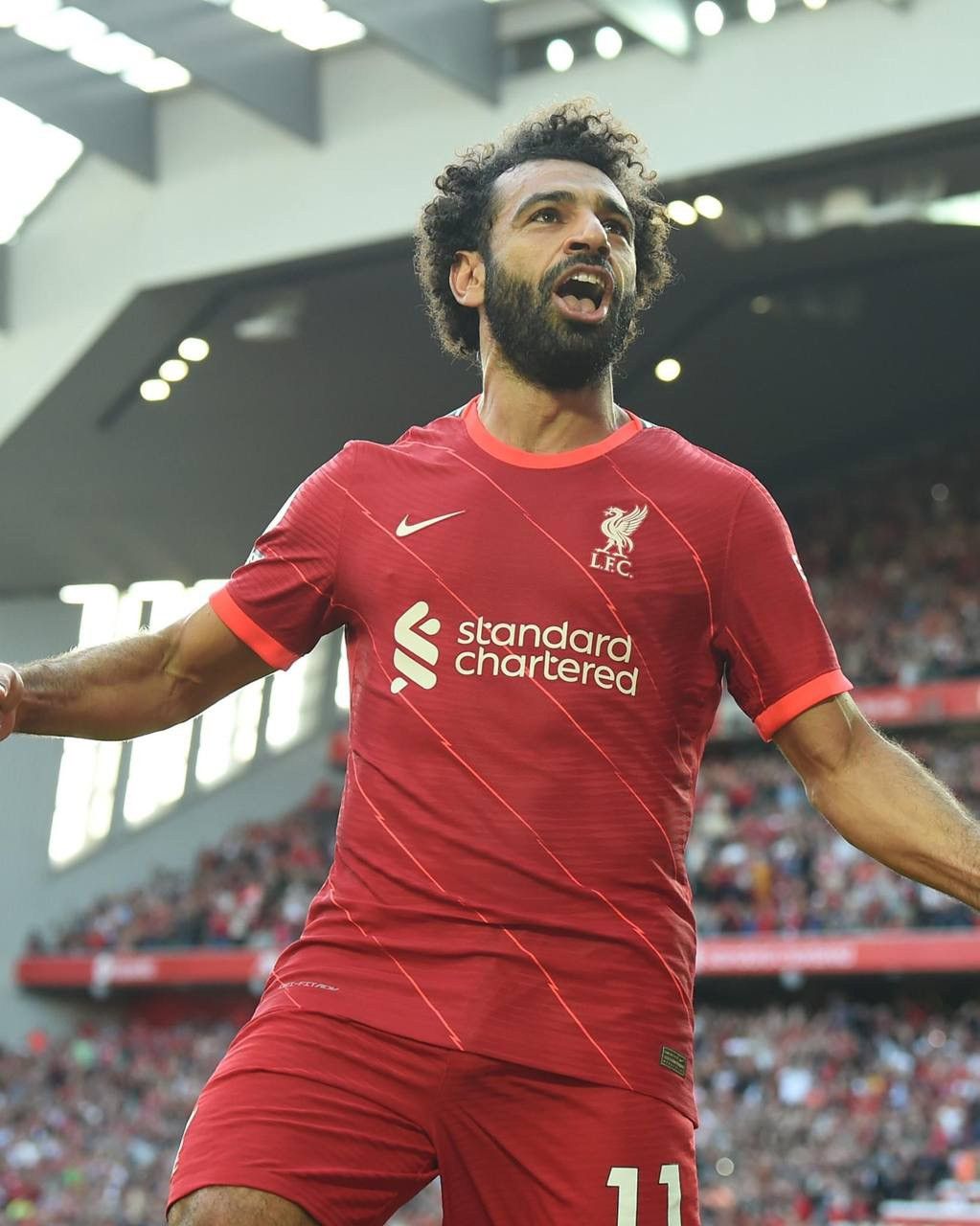 Nike × Vintage LIVERPOOL NIKE 2021/2022 FOOTBALL HOME JERSEY #11 SALAH Size US S / EU 44-46 / 1 - 17 Thumbnail