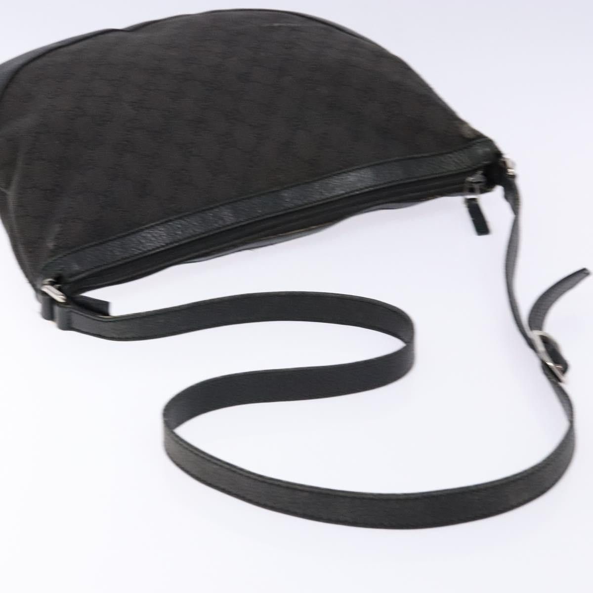 Gucci GUCCI GG Canvas Shoulder Bag Black Silver Size ONE SIZE - 7 Thumbnail