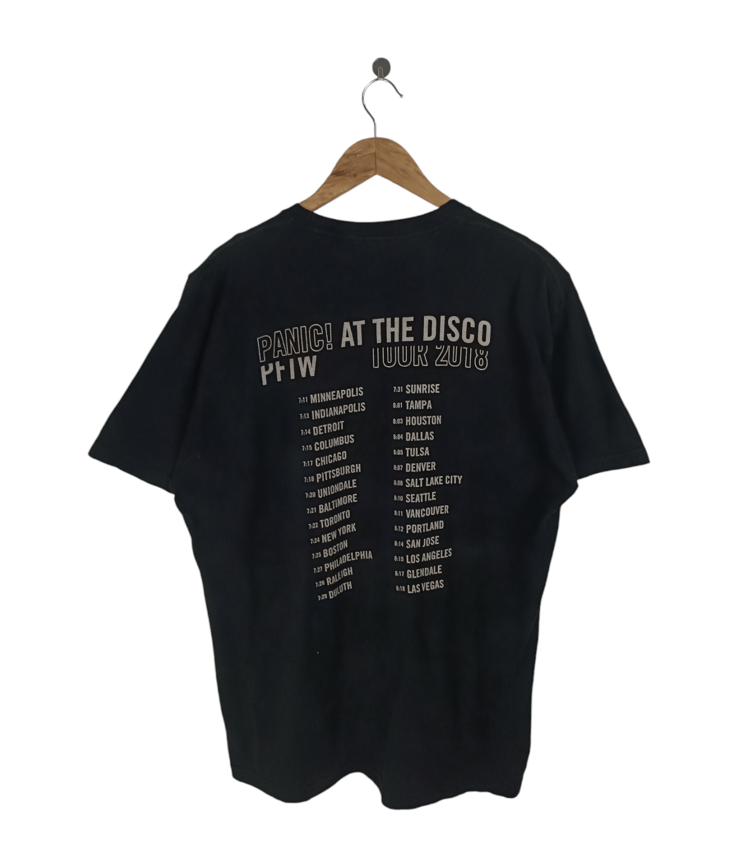Band Tees VINTAGE '18 PANIC AT THE DISCO TOUR TEE mcr paramore fob Size US XL / EU 56 / 4 - 2 Thumbnail