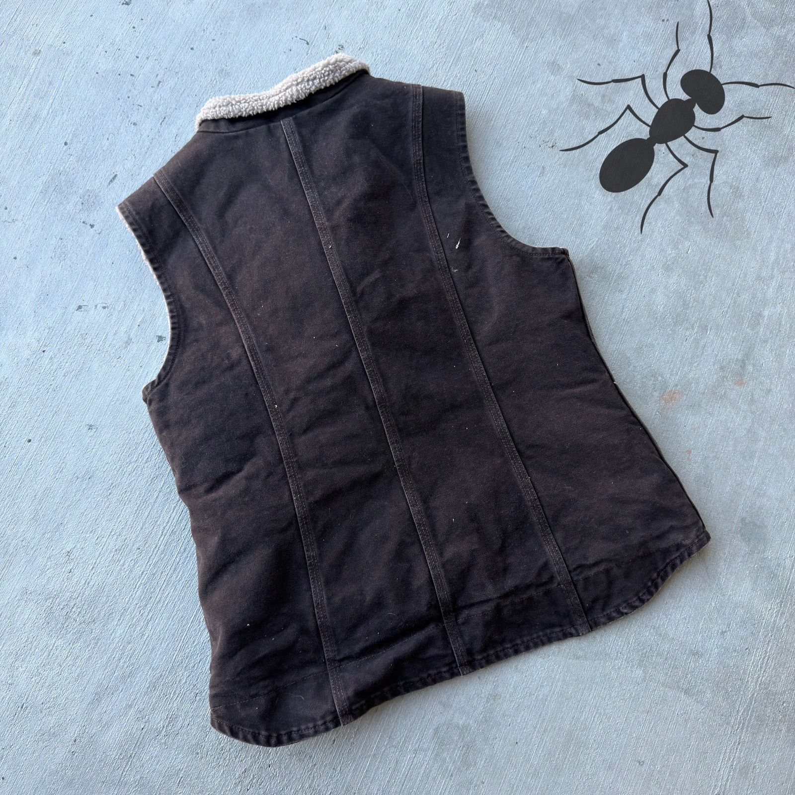Carhartt × Vintage Carhartt WOMENS WV001 DKB brown work wear vest Size US M / EU 48-50 / 2 - 2 Thumbnail