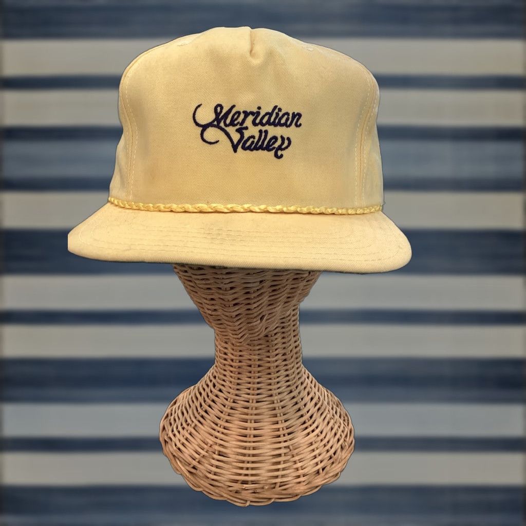 Vintage Valley CC Golf New Era Wht Tag Cap Derby Cap Rope Country Club Golfing