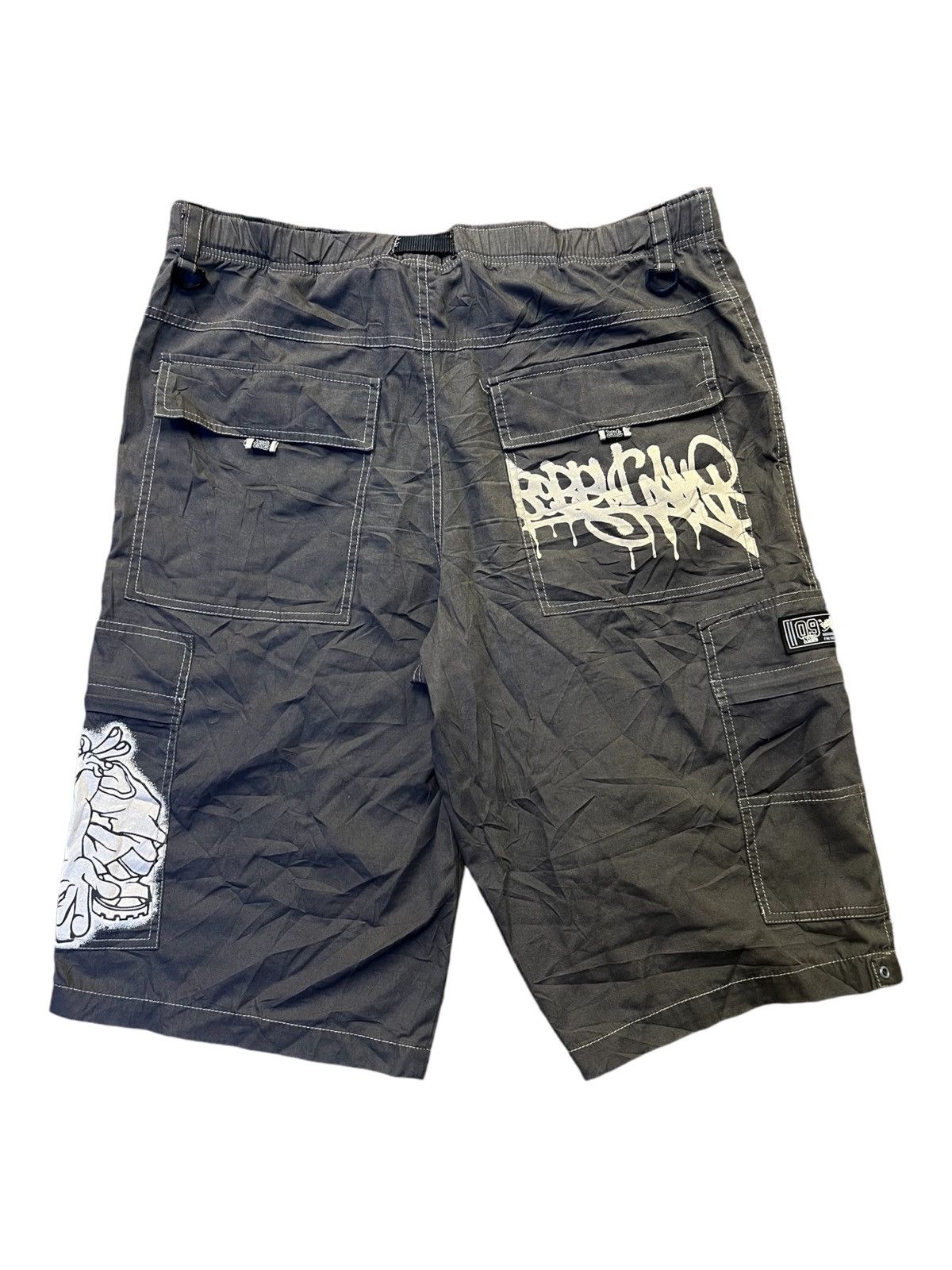 Fubu Vintage Y2K Bobby Gang JNCO Skater Cargo Jorts Shorts Baggy Size US 36 / EU 52 - 3 Thumbnail