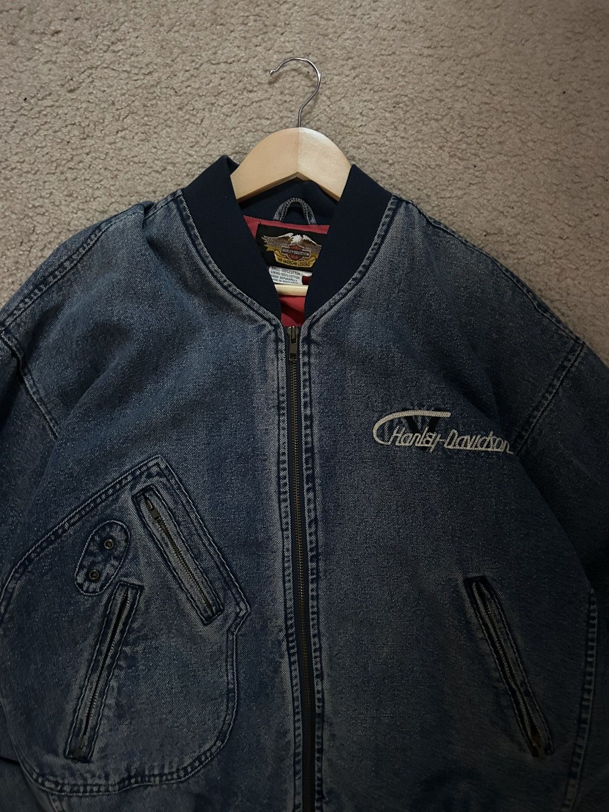 Harley Davidson Harley Davidson denim biker jacket Size US M / EU 48-50 / 2 - 2 Thumbnail