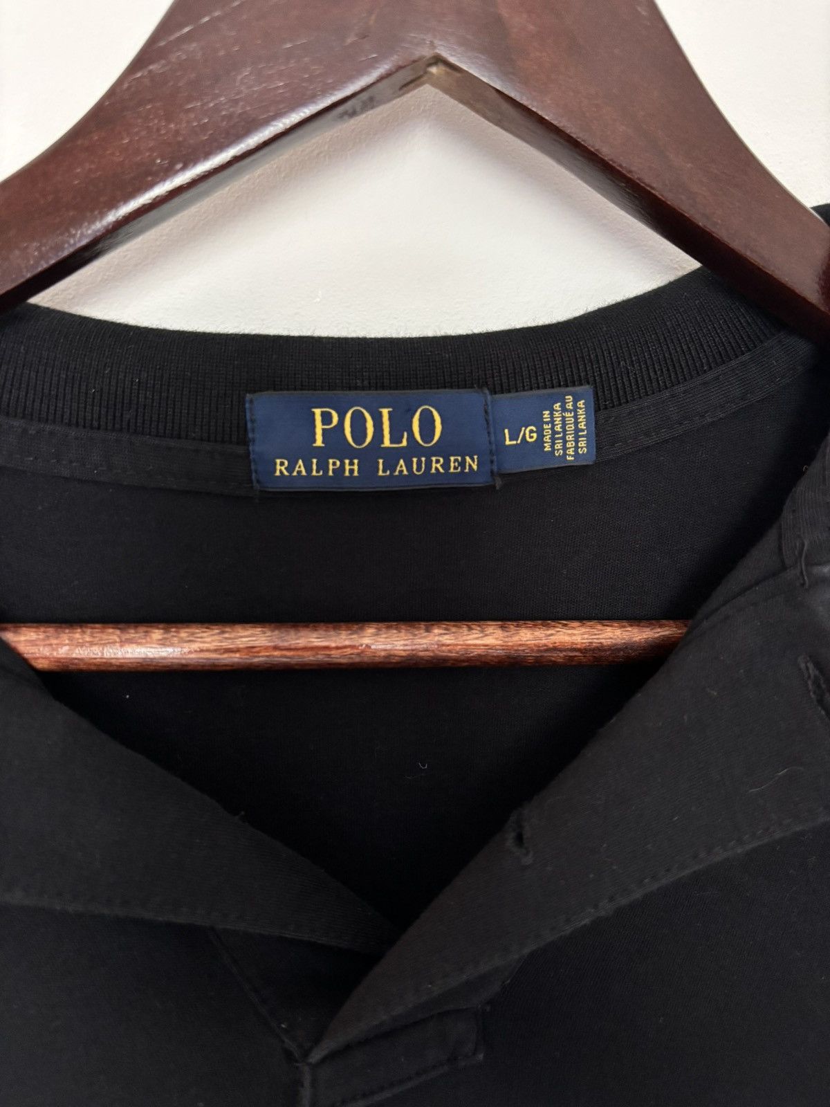 Polo Ralph Lauren Polo Ralph Lauren Black Minimal Pony Polo Shirt Size US L / EU 52-54 / 3 - 2 Thumbnail