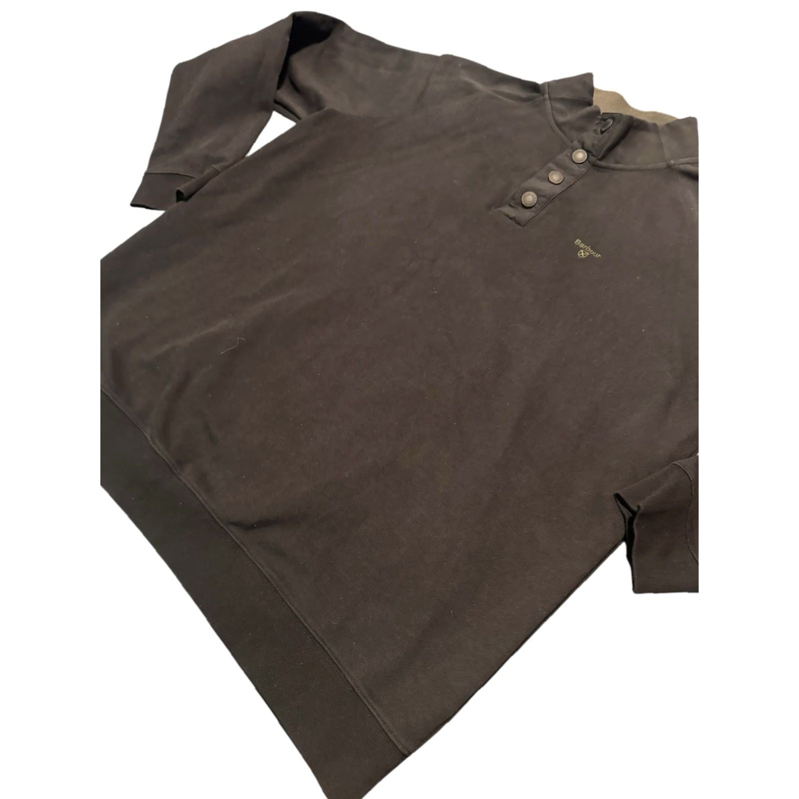 Barbour BARBOUR Men's Black 1/4 Snap Pullover Sweatshirt Size XXL Size US XXL / EU 58 / 5 - 5 Thumbnail