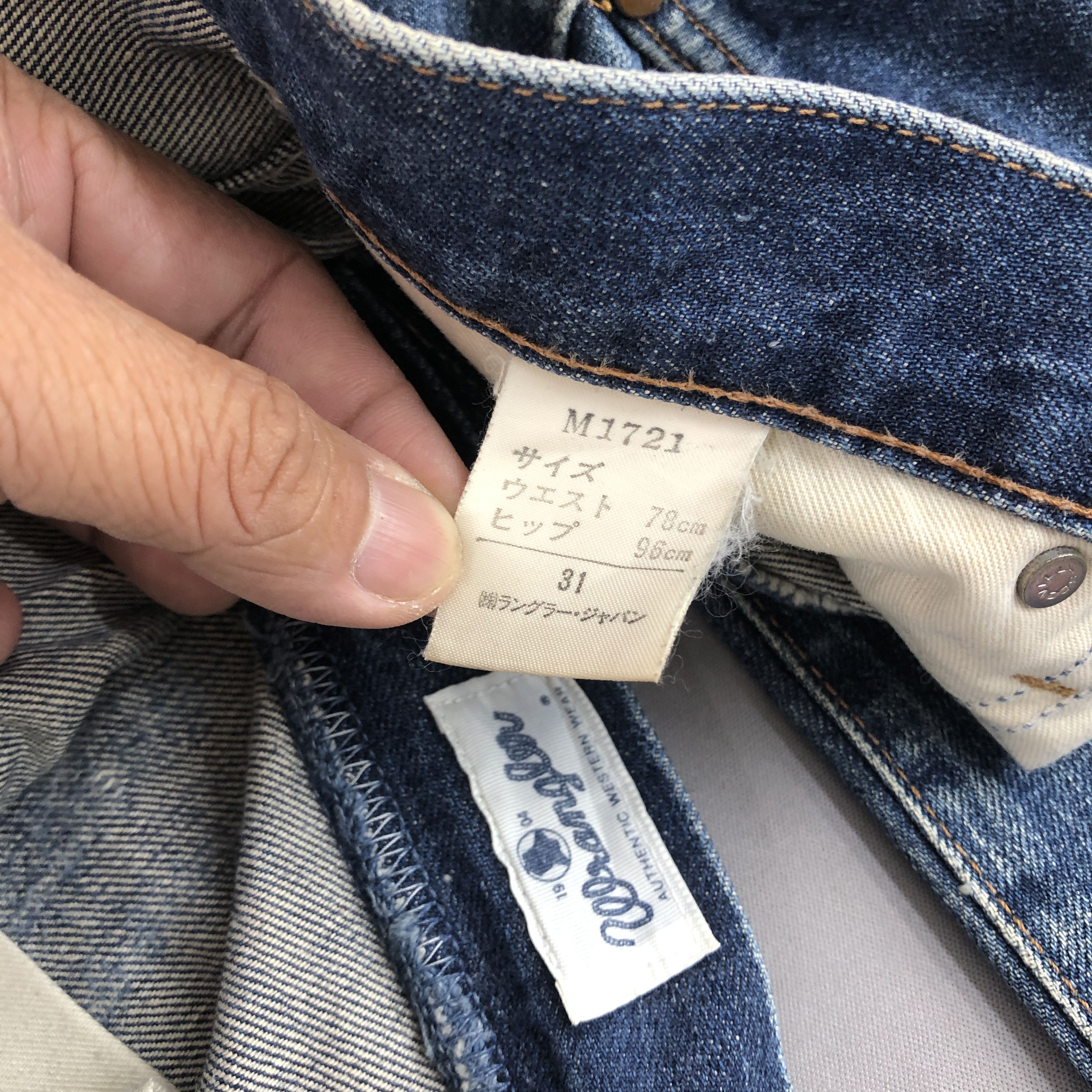 Wrangler Vintage Wrangler Selvedge Jeans Faded Ripped Denim GF30245 Size US 30 / EU 46 - 8 Thumbnail