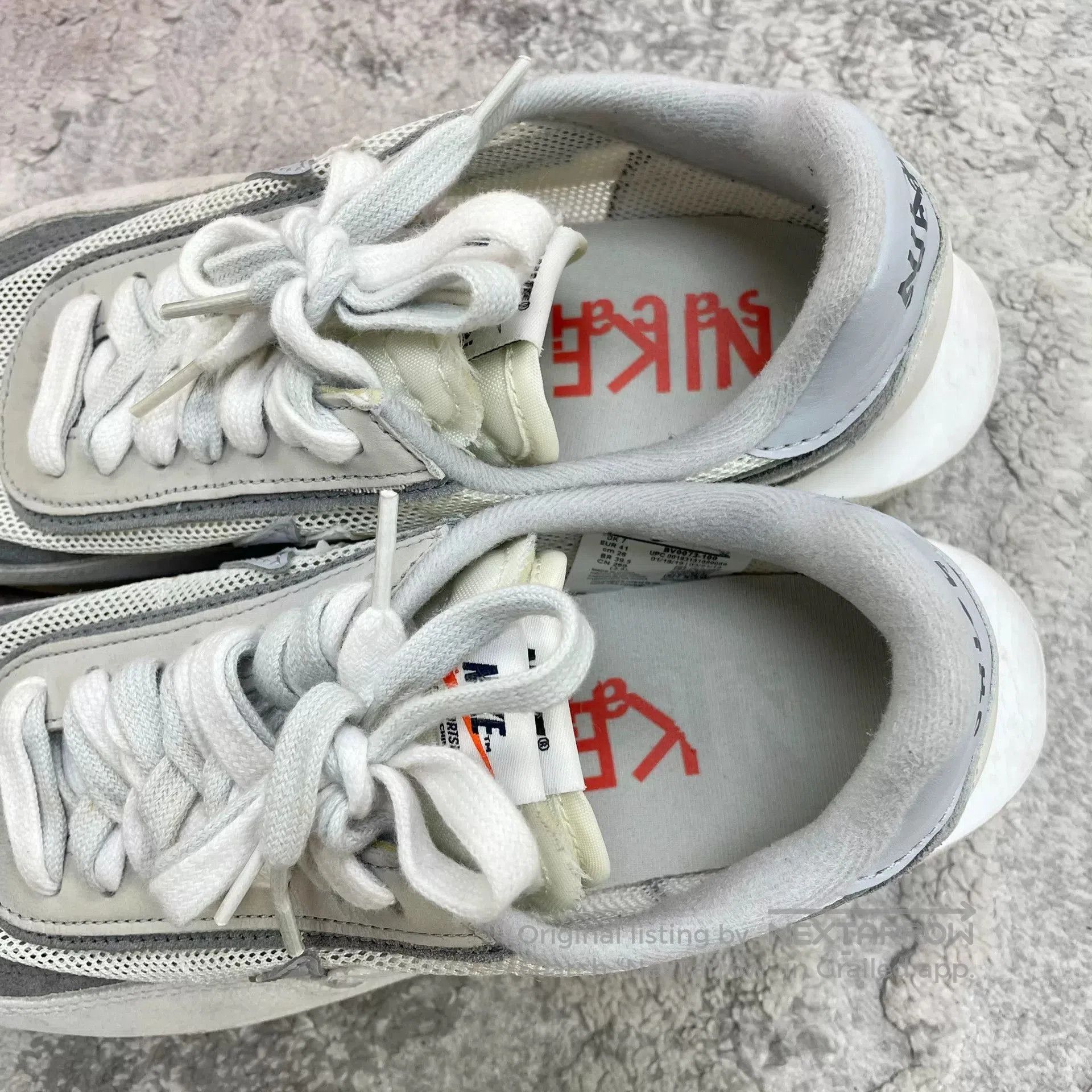 Sacai sacai x nike gray white sneakers. Size US 9 / EU 42 - 4 Thumbnail