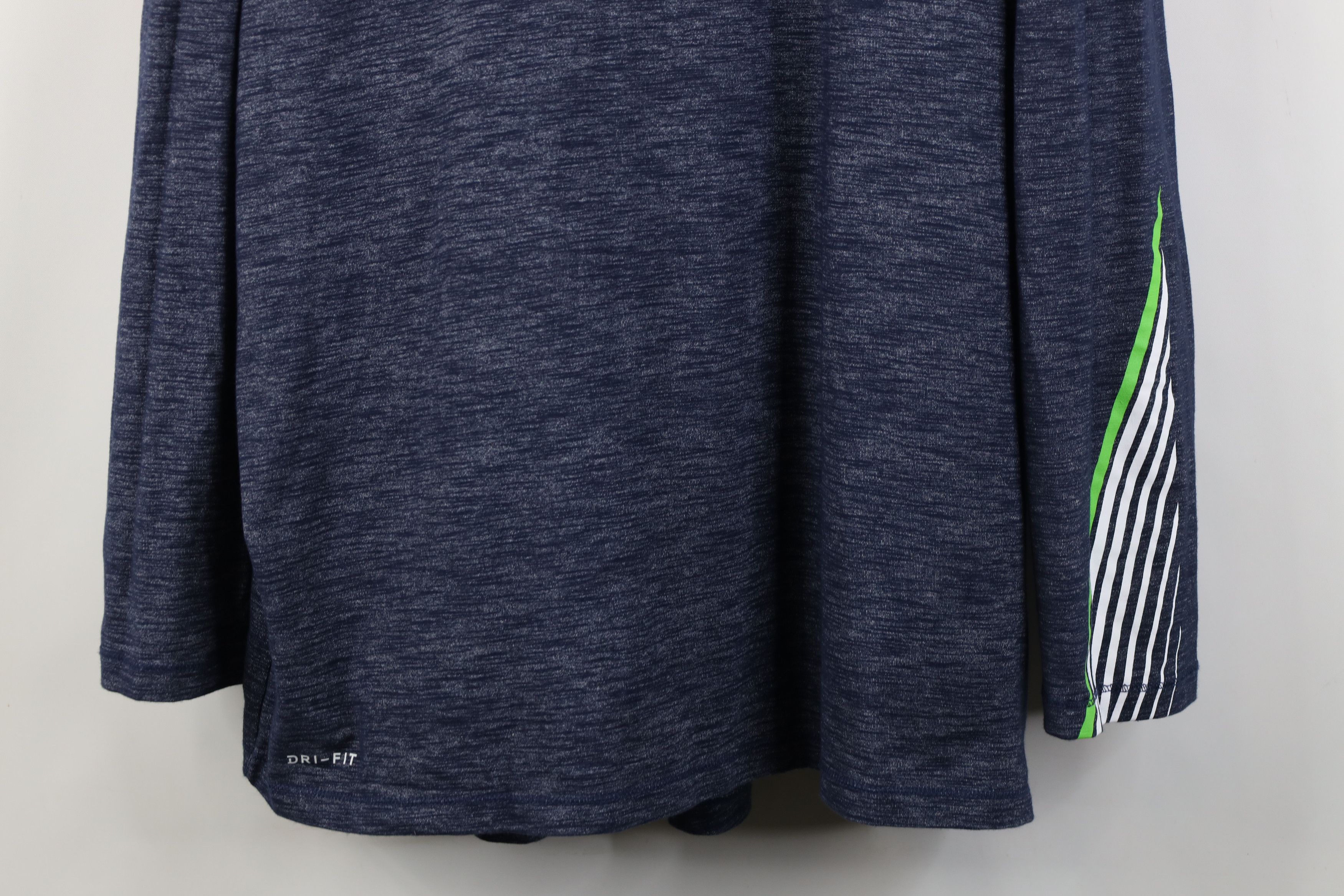 Nike Nike On Field Seattle Seahawks Football Hooded T-Shirt Blue Size US XXL / EU 58 / 5 - 3 Thumbnail