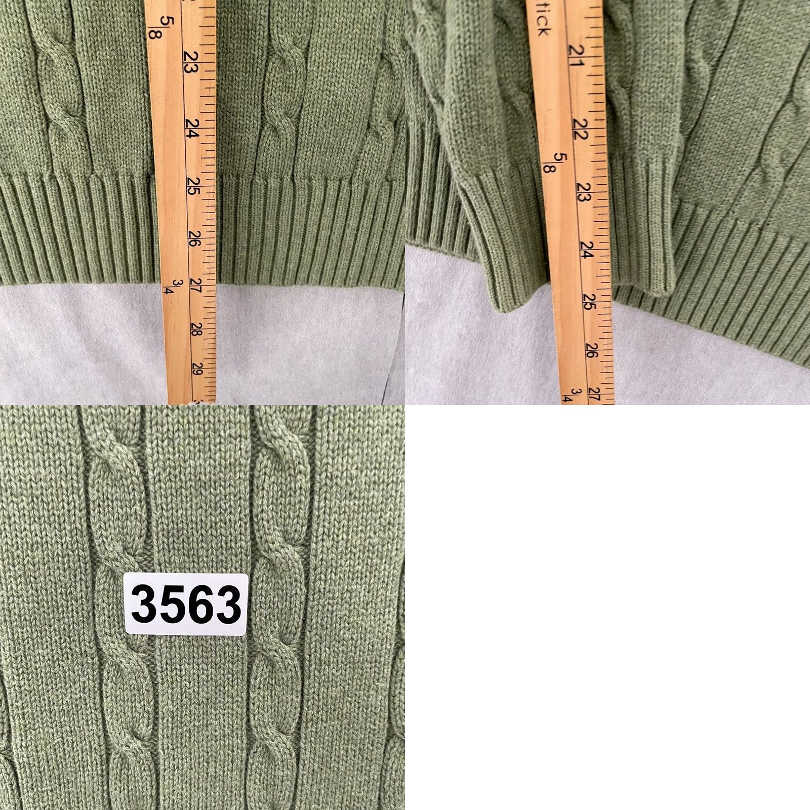 Tommy Hilfiger VINTAGE Tommy Hilfiger Sweater Adult Large Crew Neck Cable Knit Mens Size US L / EU 52-54 / 3 - 8 Thumbnail