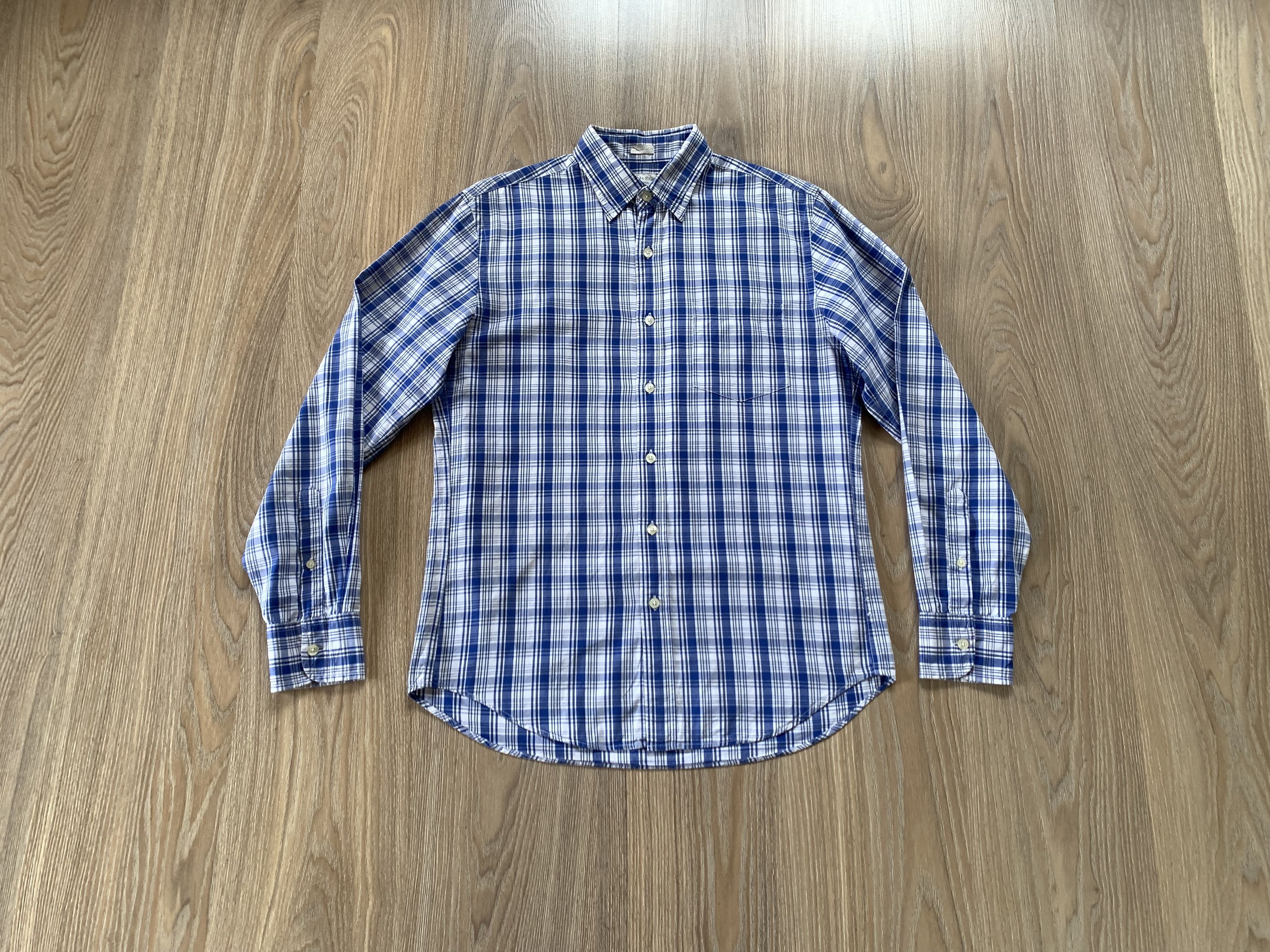 J.Crew Mens J Crew Tailored Fit Plaid Long Sleeve Shirt Size US S / EU 44-46 / 1 - 1 Thumbnail