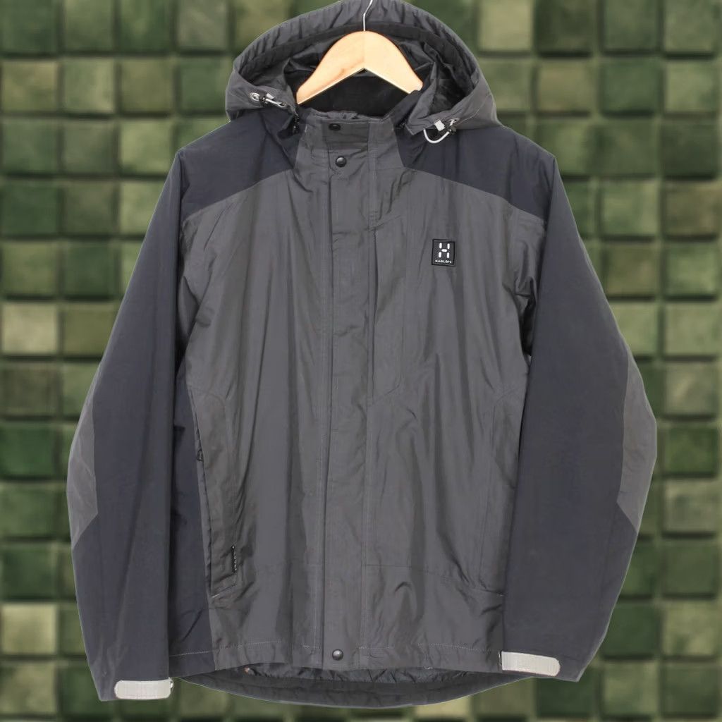 Vintage HAGLOFS PROOF Hooded Outdoor Water Resist Jacket Women EU 40 MJ1789 Grey, Jacket, Women, EU40, Outdoor, Hooded, Water Resist, Haglöfs, 40, Grey Size S / US 4 / IT 40 - 1 Thumbnail