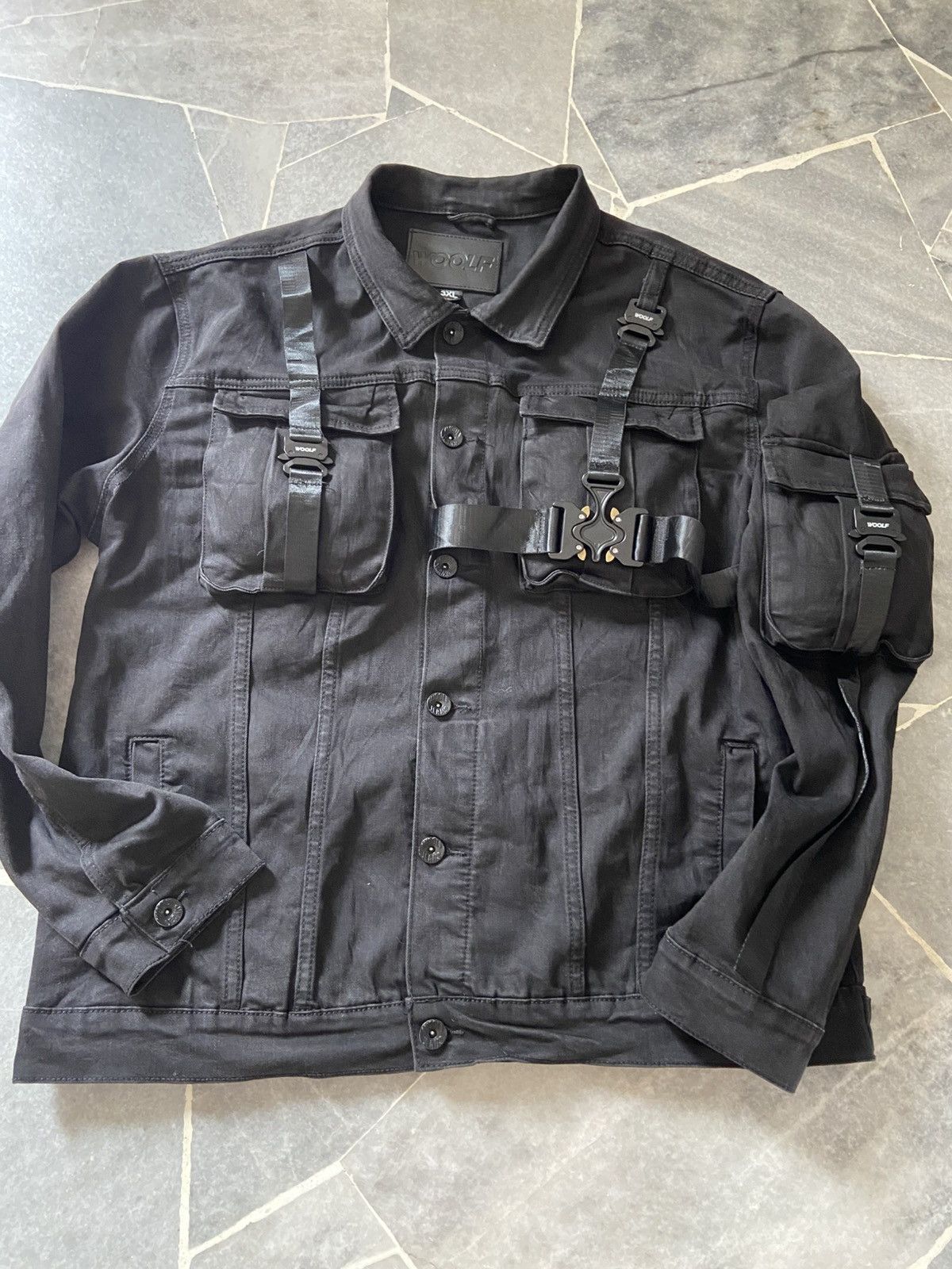 Woolf Woolf Jeans denim bondage Jacket Size US XL / EU 56 / 4 - 1 Thumbnail