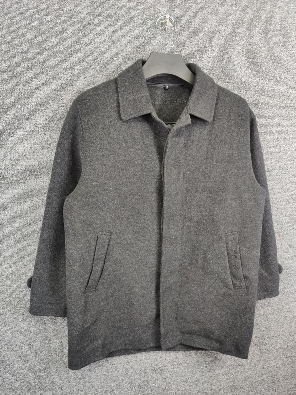 Balenciaga Balenciaga Paris Pour Homme Soft Wool Single Breasted Coat Size US L / EU 52-54 / 3 - 4 Thumbnail